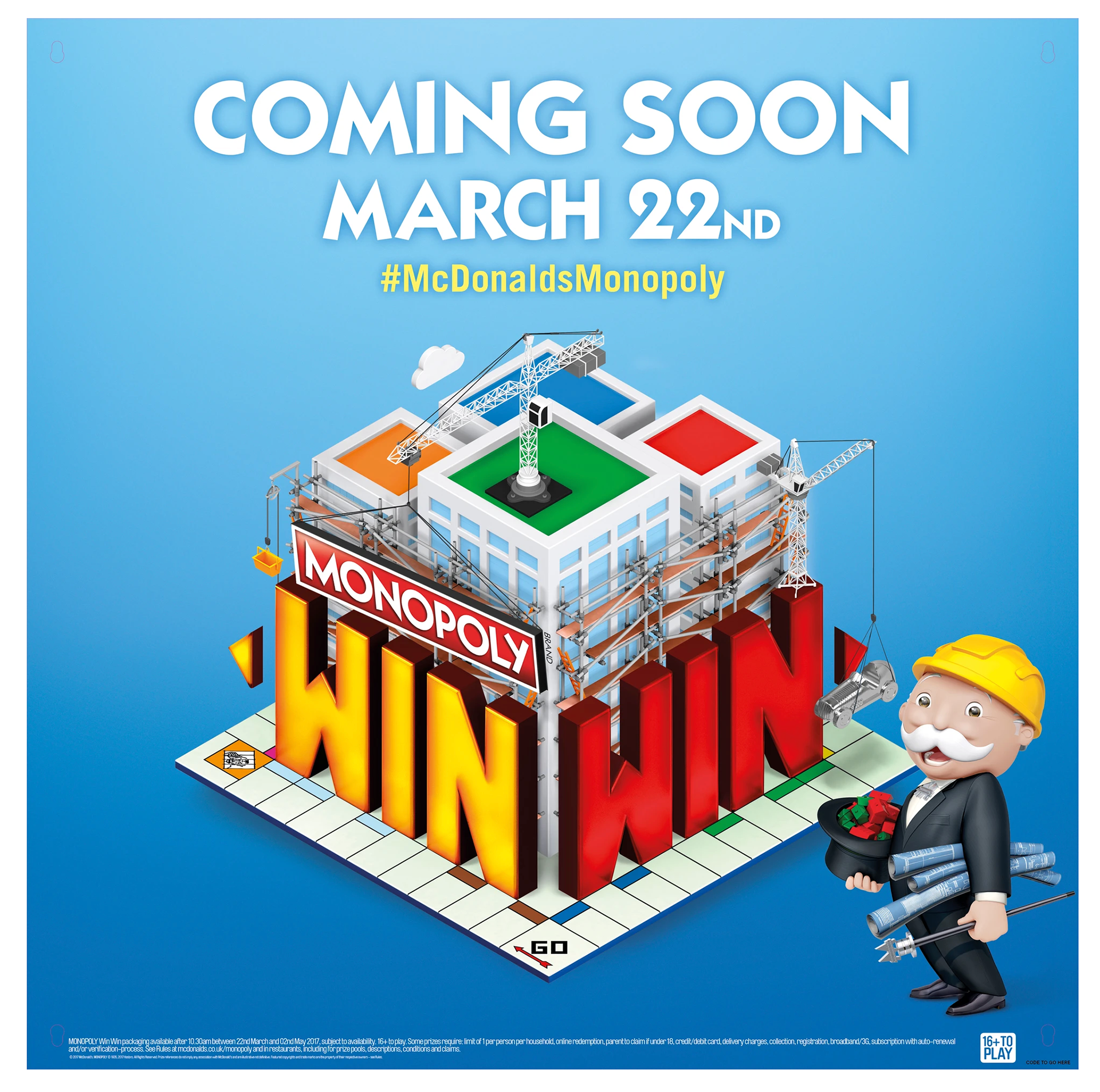 McDonald's Monopoly – UK  2017  – Key Visual 1000 Teaser Poster