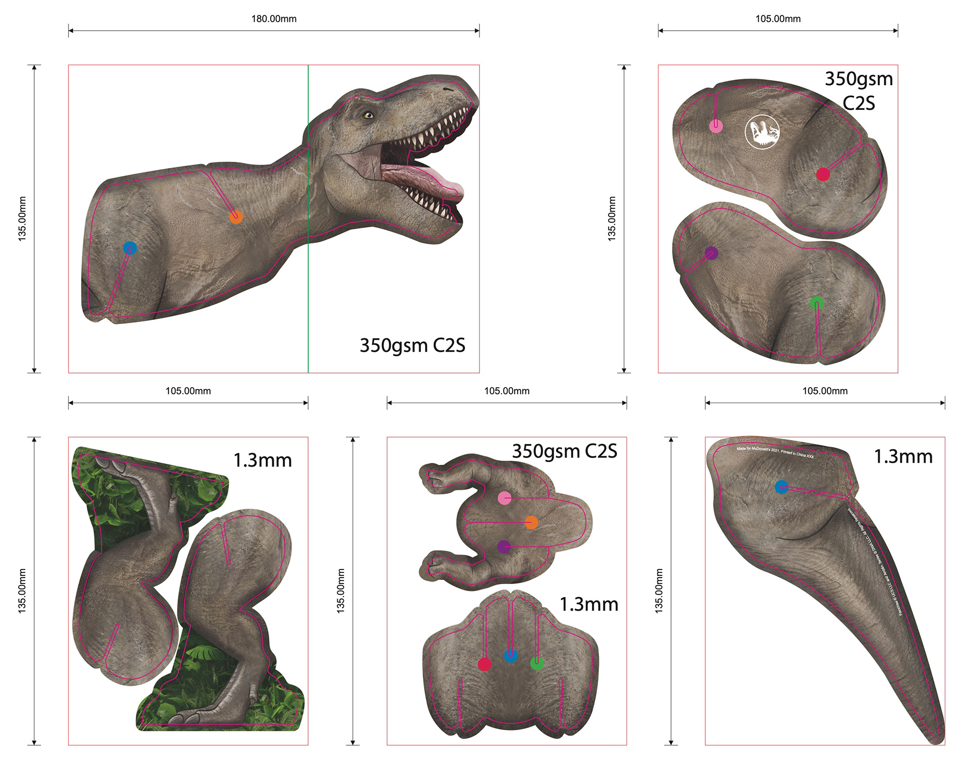 Jurassic World: Camp Cretaceous – 2021 – toy flat artwork