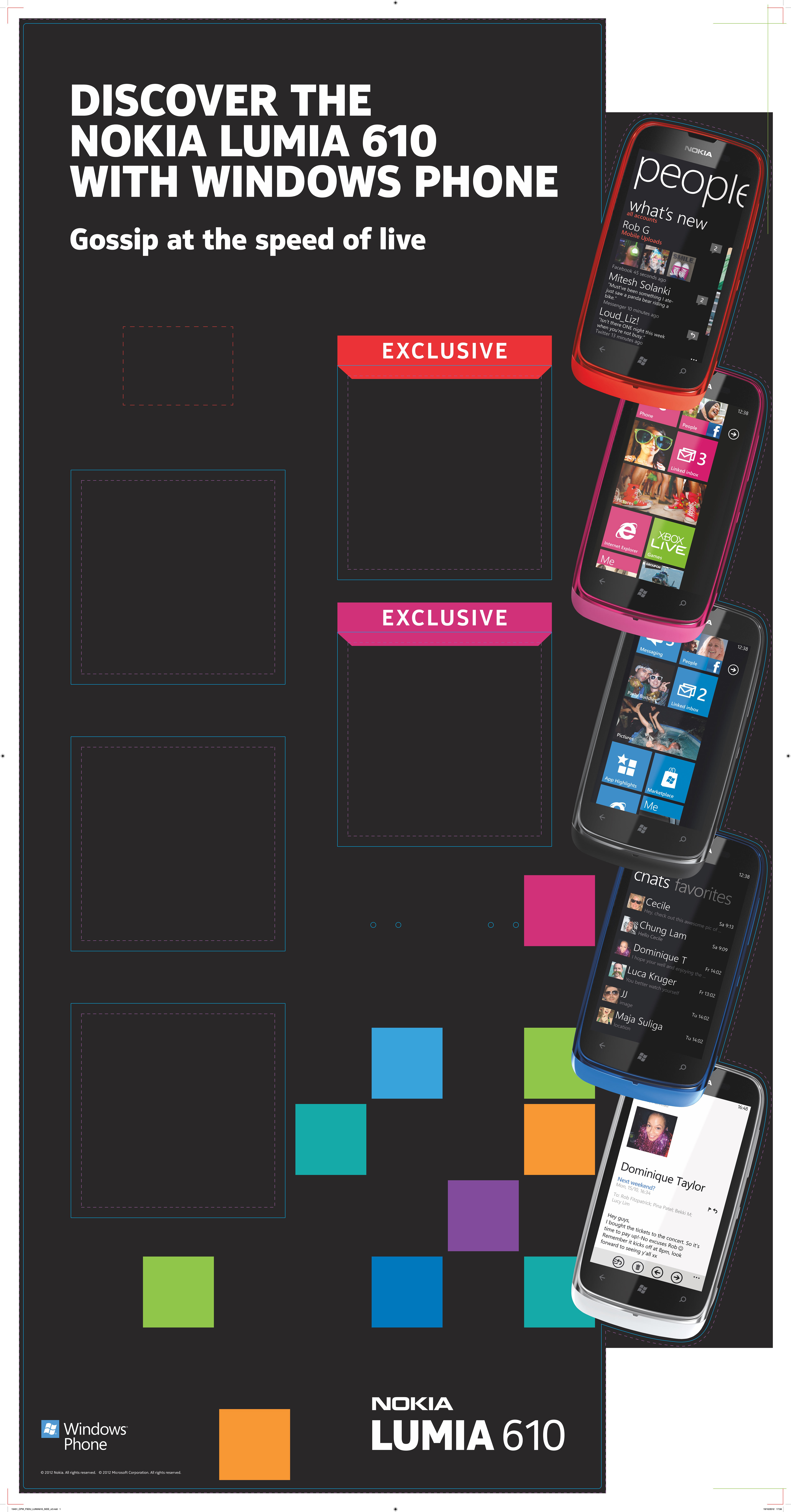 The Amazing Every Day campaign – Nokia in-store FSDU – front flat artwork