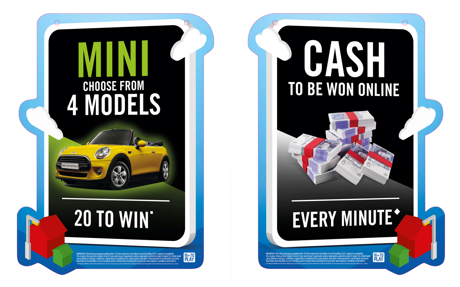 McDonald's Monopoly – UK  2017  – Prize hanging banners