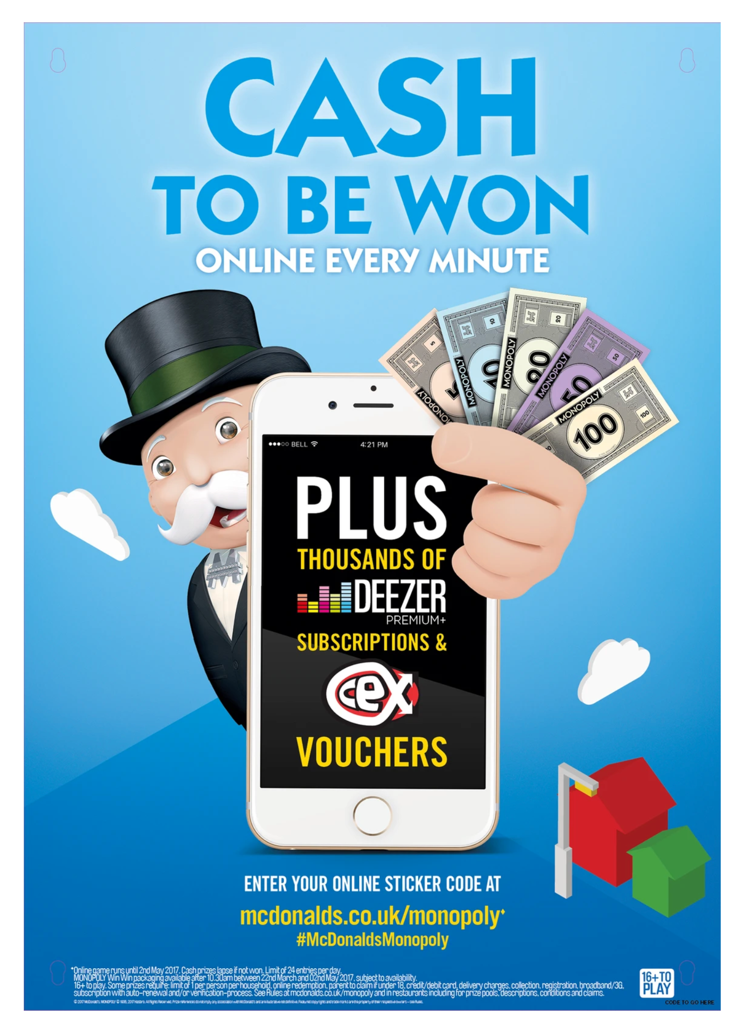 McDonald's Monopoly – UK  2017  – Prize A1 Poster