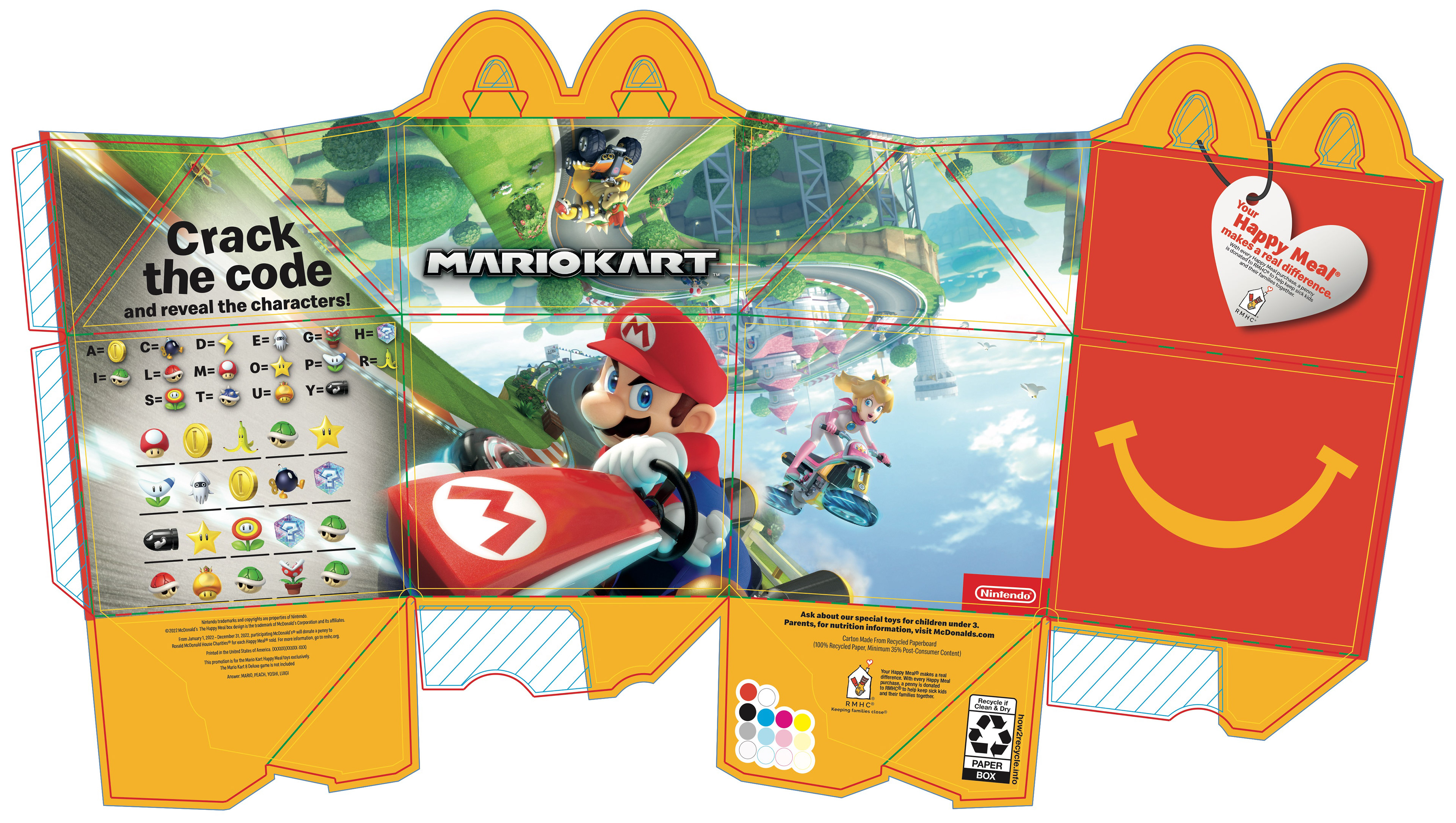 Mario Kart – 2022 US – Happy meal box flat artwork