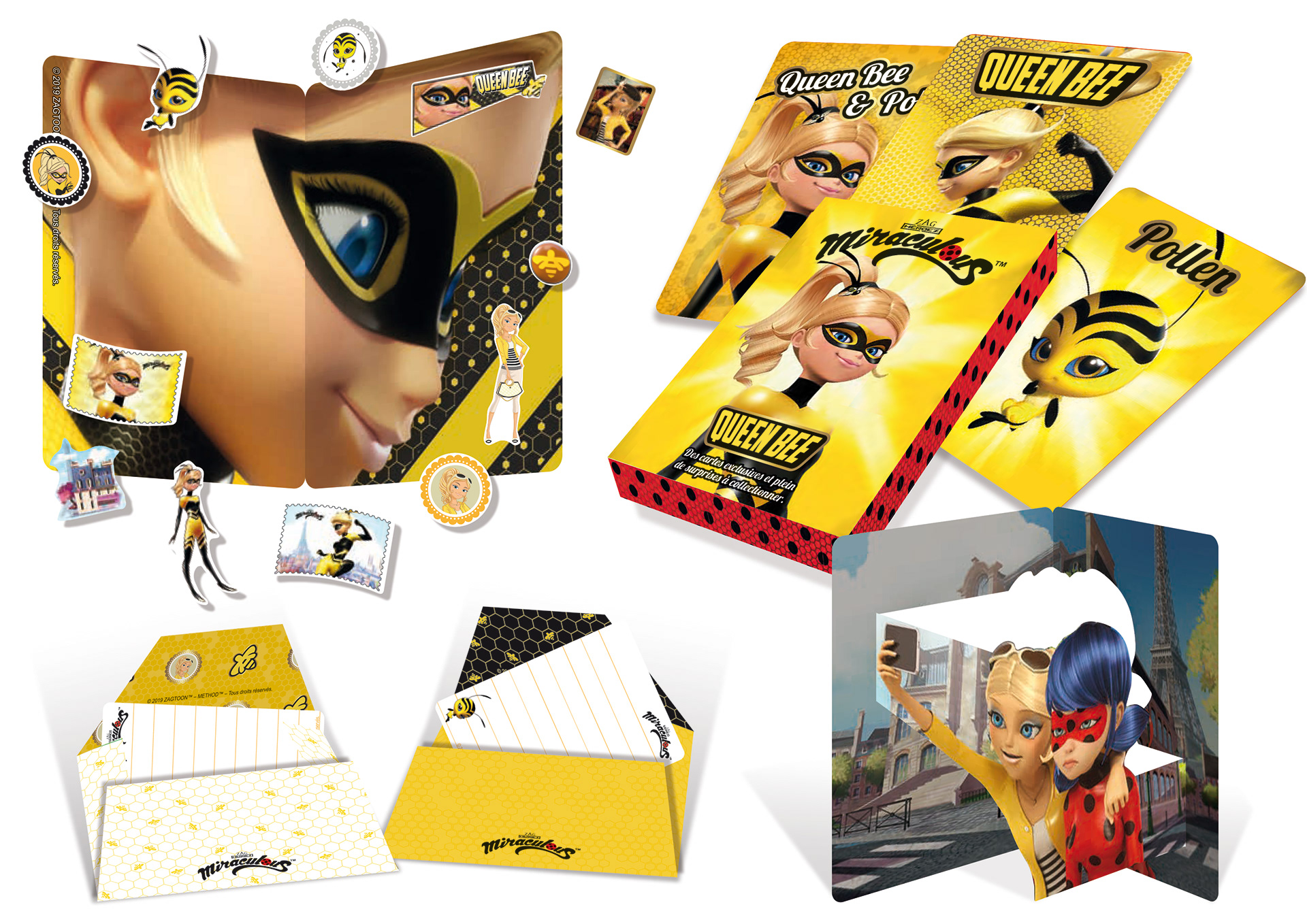 Miraculous Ladybug – 2019 France – Queen Bee stationary set
