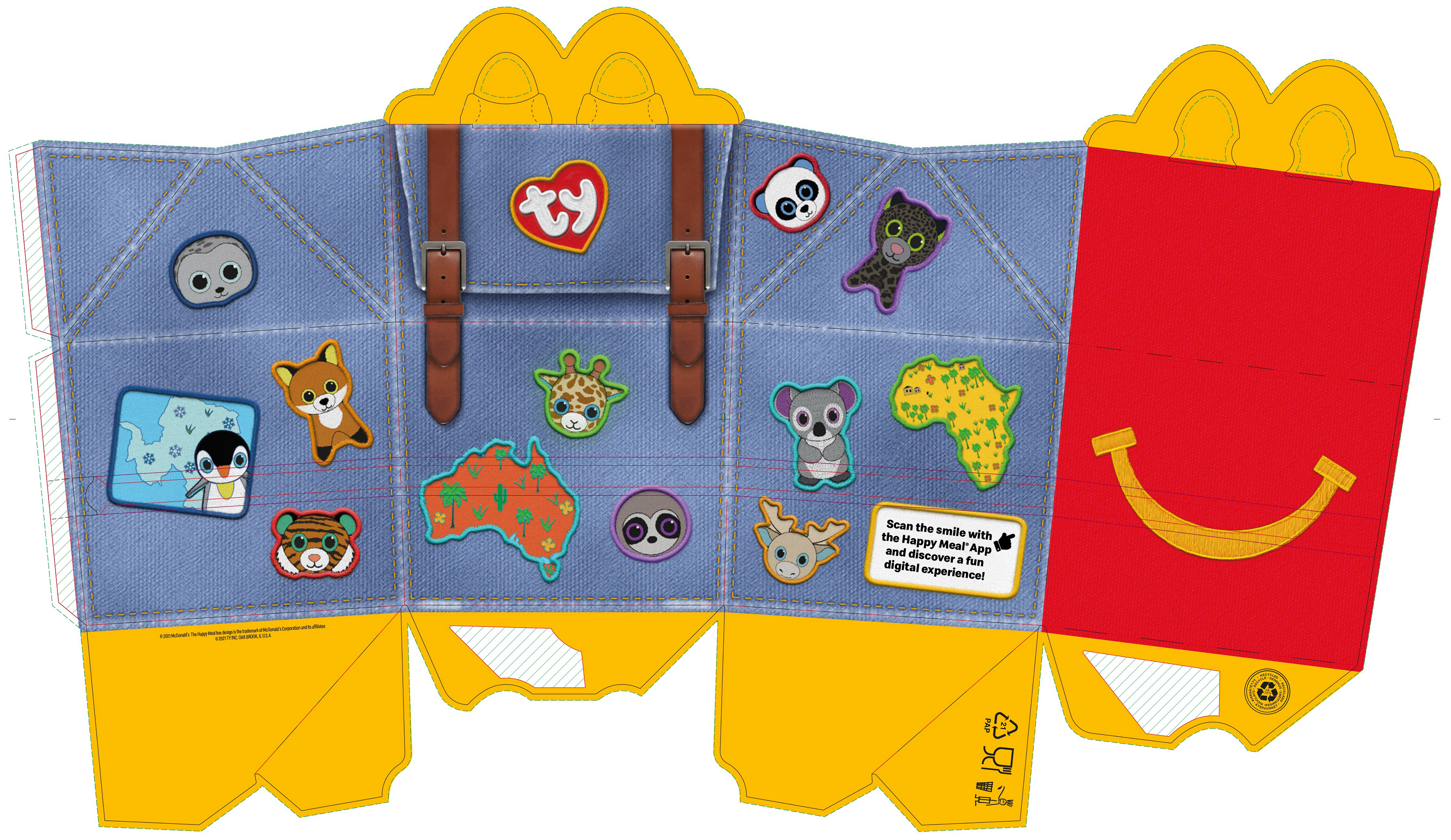 Ty 2021 – global Happy Meal box flat artwork