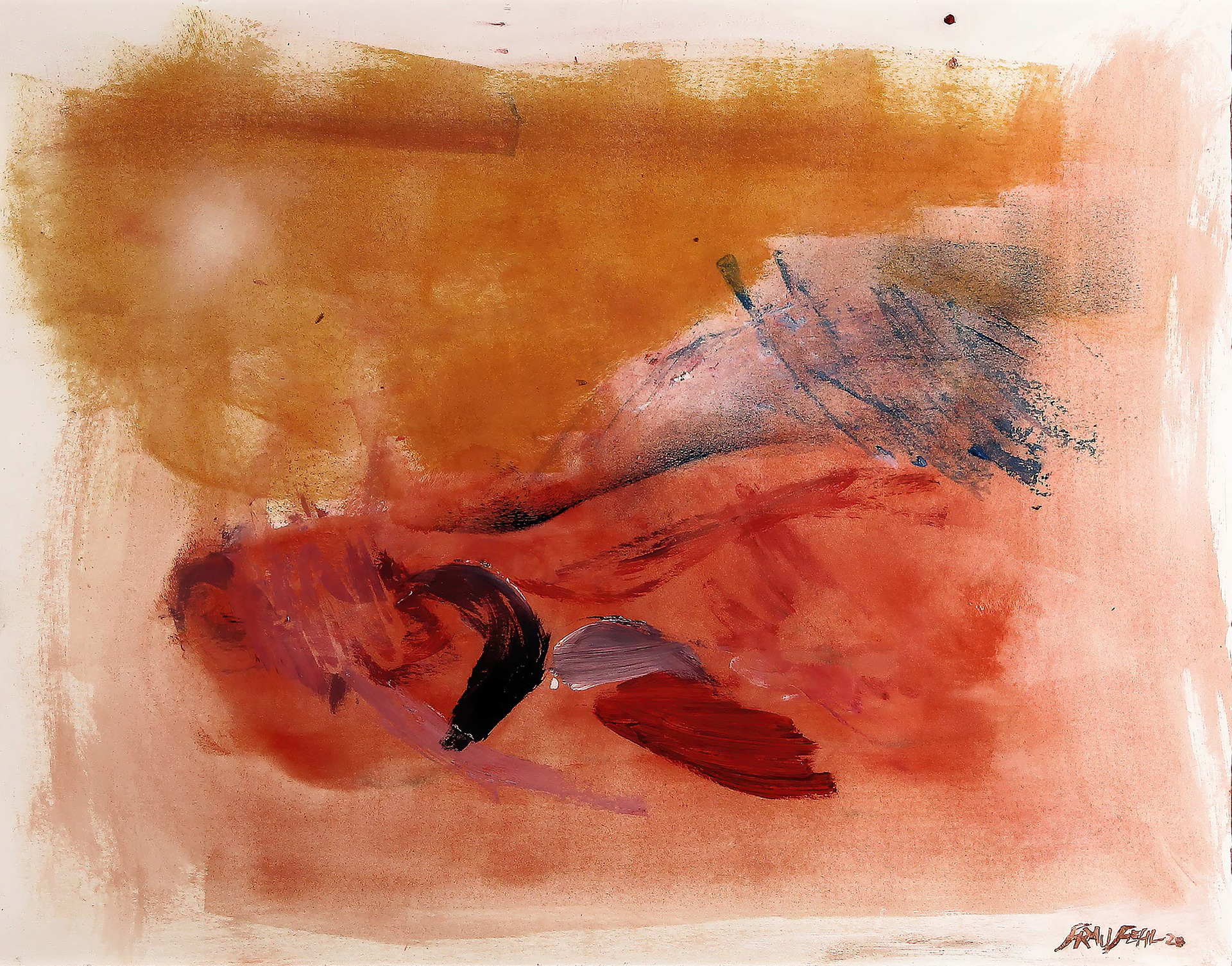 stillleben 117 - 2020, acryl auf papier, 53cm x 41cm