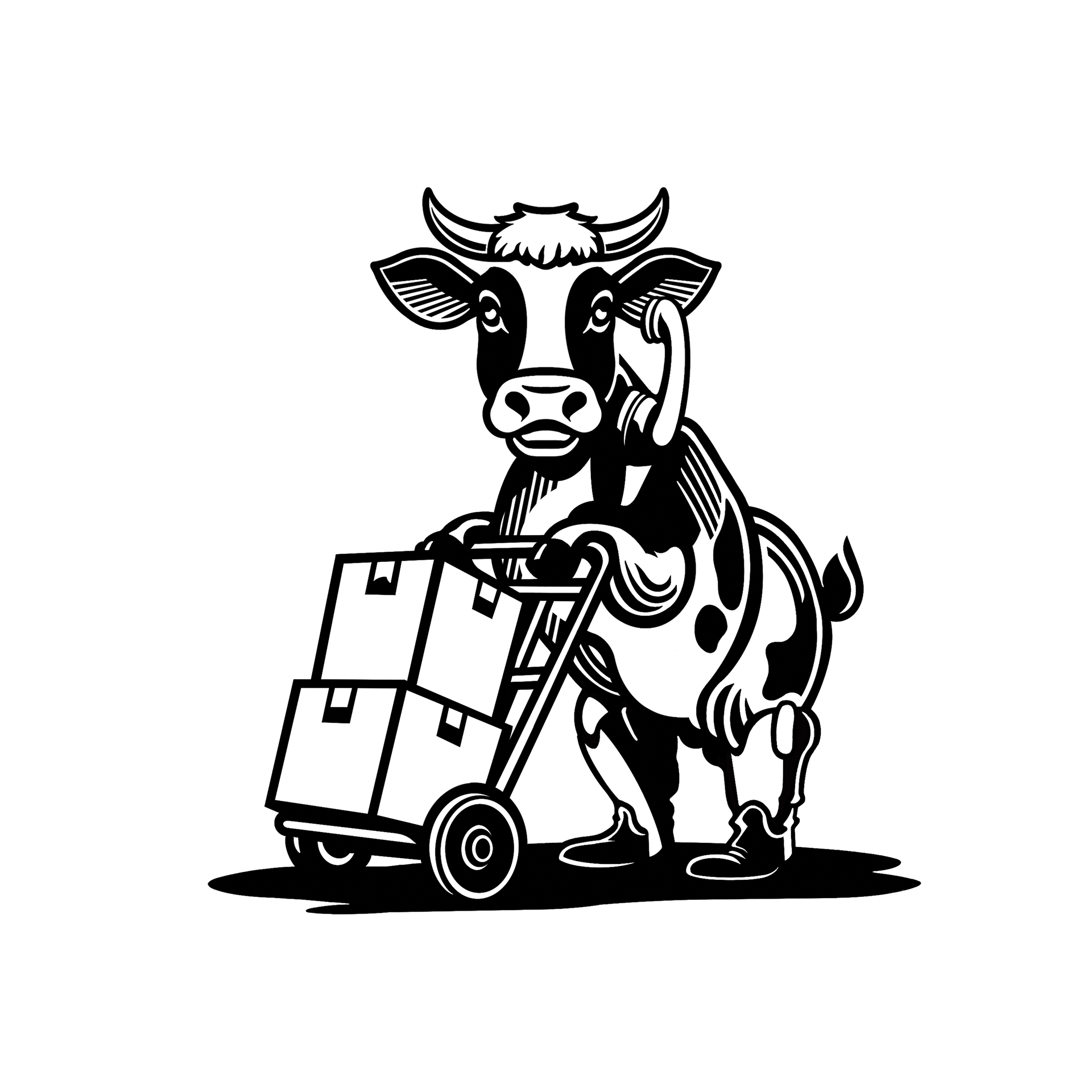 Gary updated to push a dolly and talk on the phone