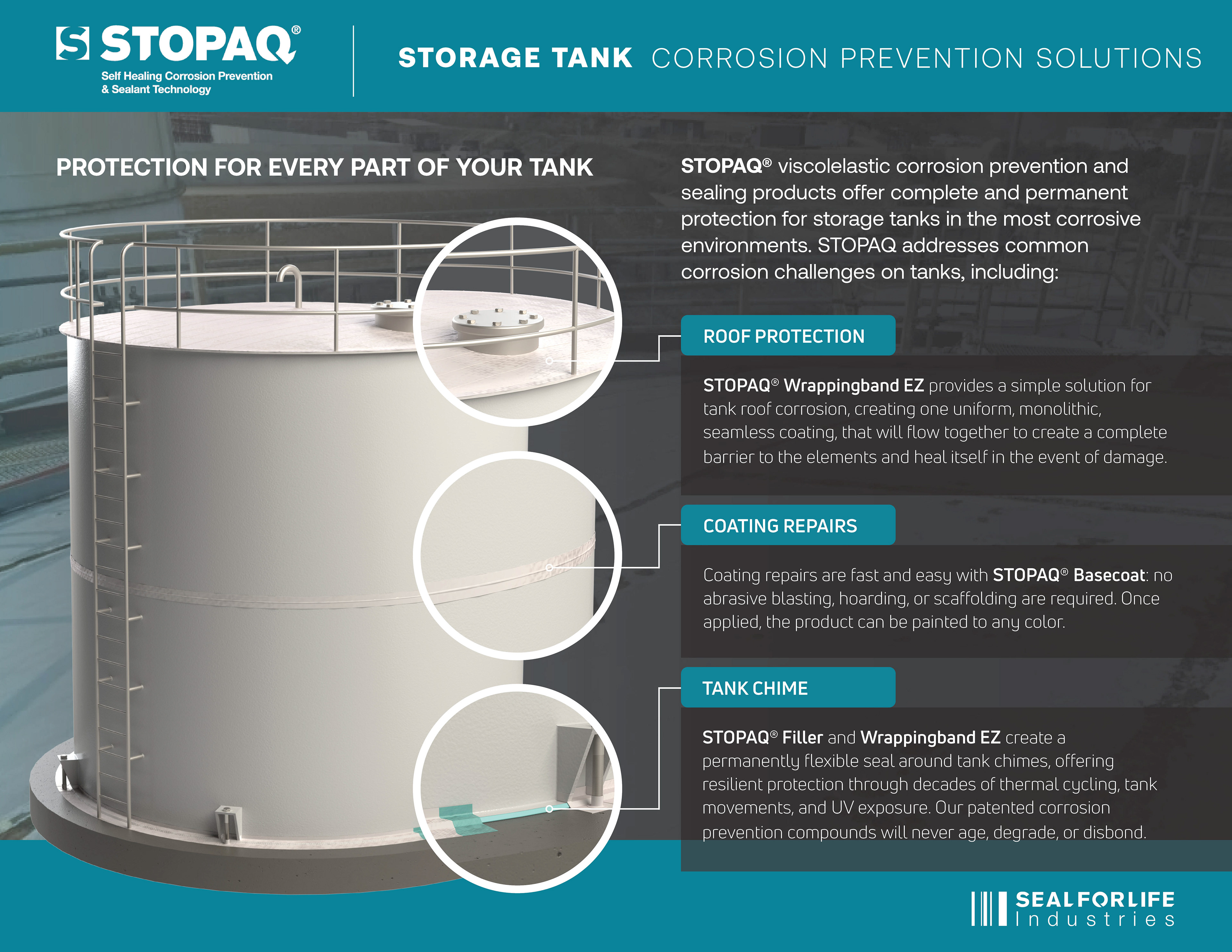 STOPAQ® Storage Tank Chime Sealing System Flyer Front