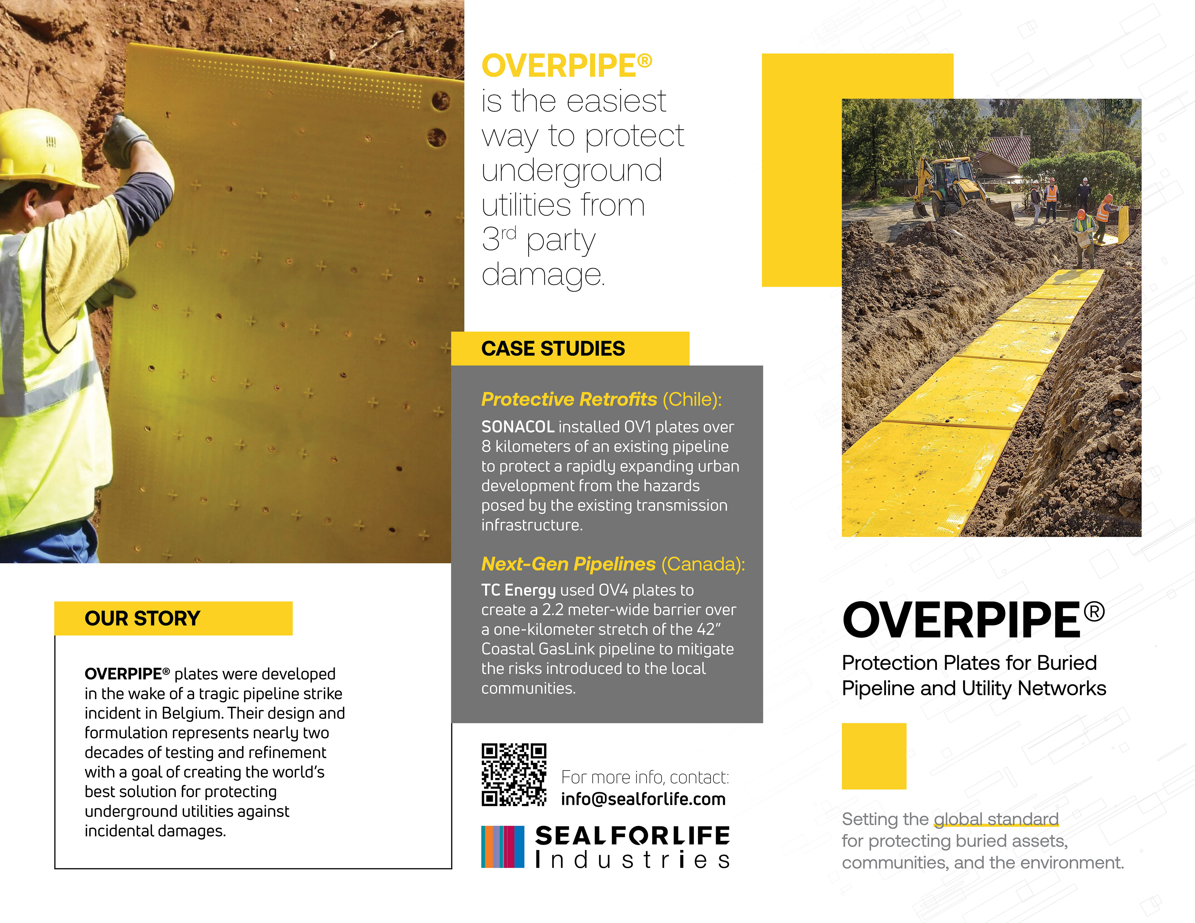 Overpipe® Trifold Brochure Outside