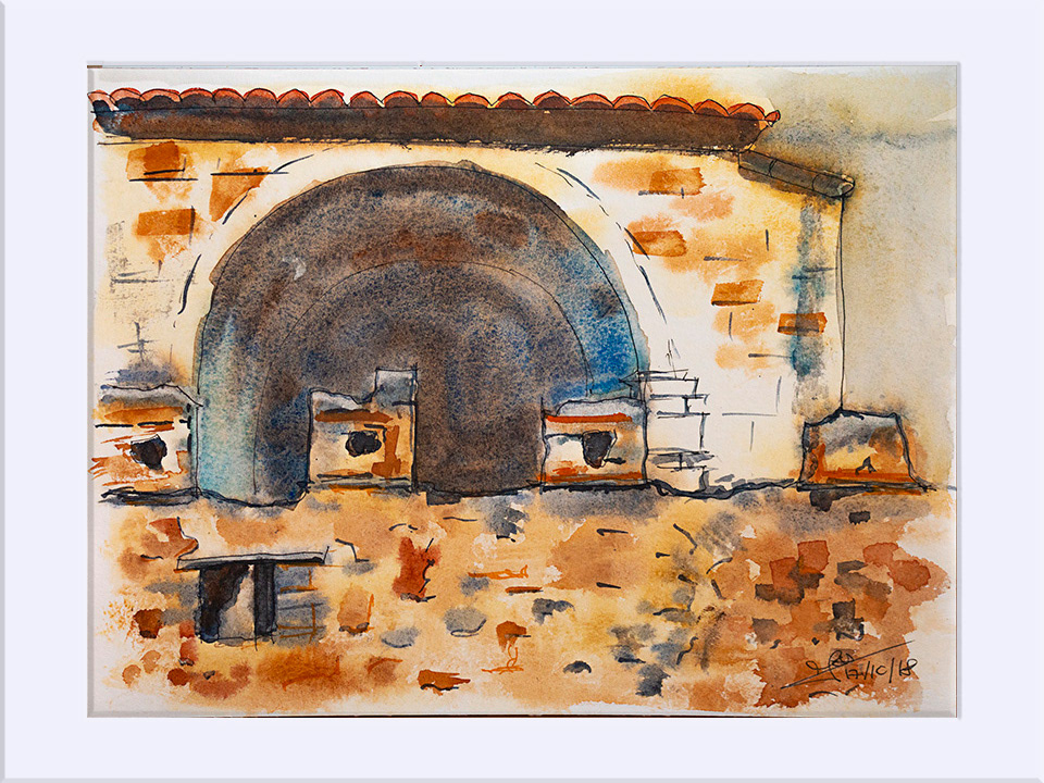 "Jabaloyas"   - Tinta y Acuarela, 24x32 cm