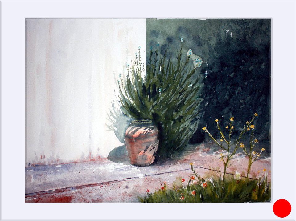 "Villatere" - Acuarela, 53x71 cm