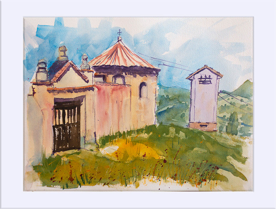 "I Encuentro de Miravete, III" - Acuarela, 31x41 cm