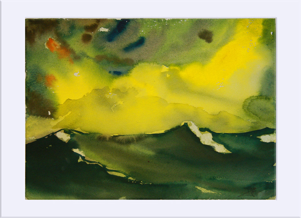 "Envidiando a Nolde I " - Acuarela, 26x35.5 cm