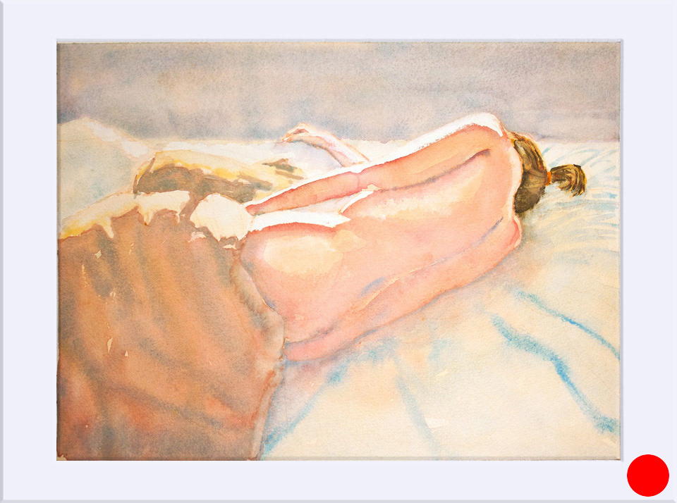 "Belleza II " - Acuarela, 29x39 cm