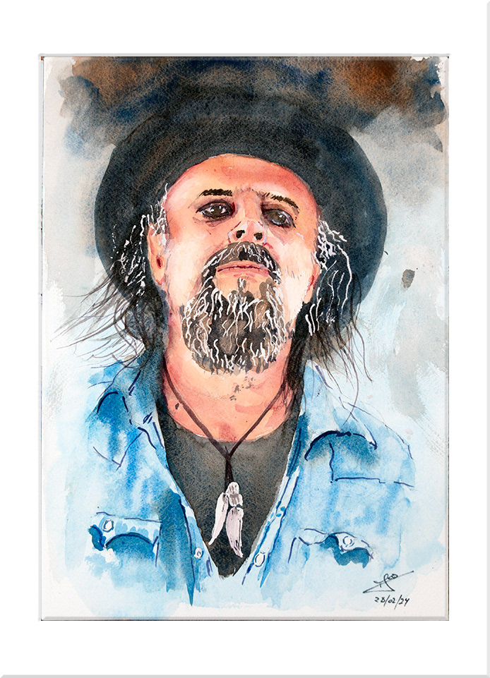 Alberto. Acuarela, 36 x 26 cm