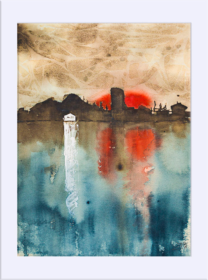 "s/t" - Acuarela,  41x31 cm