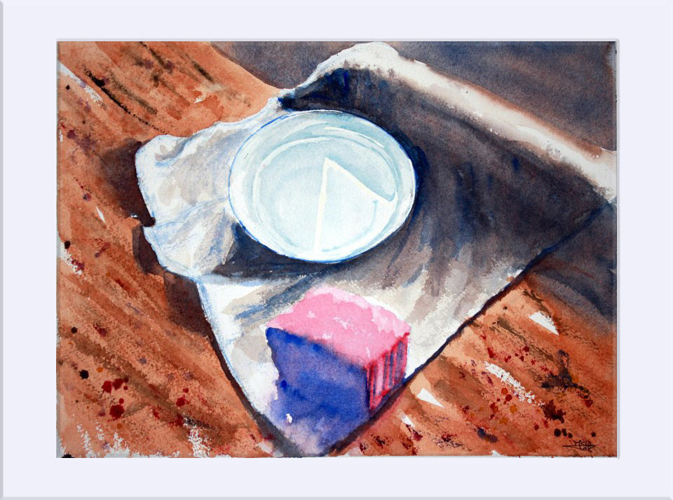 "Reflejos III" - Acuarela, 30x39.7 cm