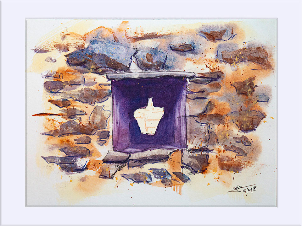 "Jabaloyas" - Tinta y Acuarela, 24x32 cm