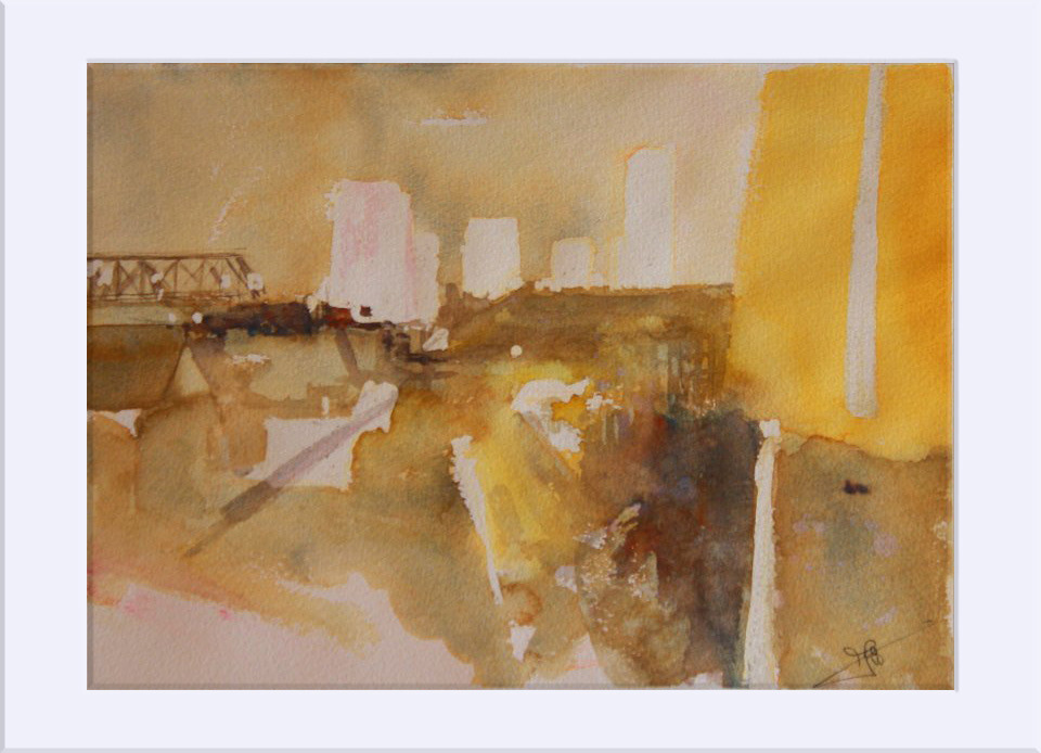 "Envidiando a Salzmann " - Acuarela, 25.5x35.5 cm