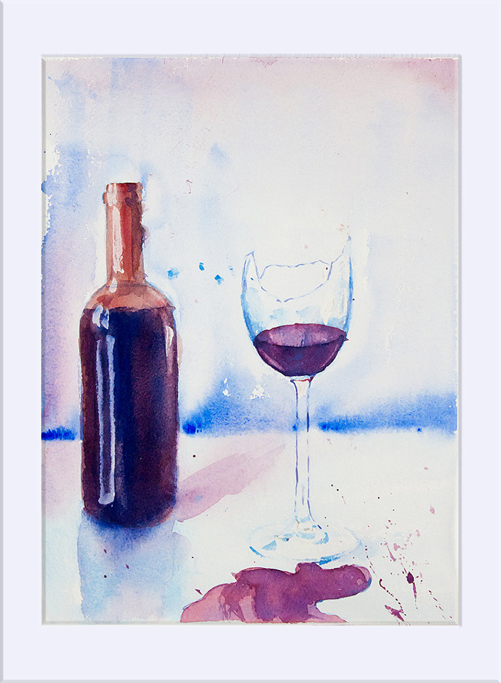 "Vinacho" - Acuarela, 30x22,5 cm