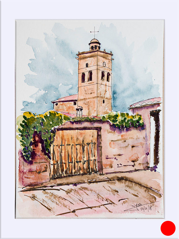 "Jabaloyas" - Tinta y Acuarela, 24x32 cm