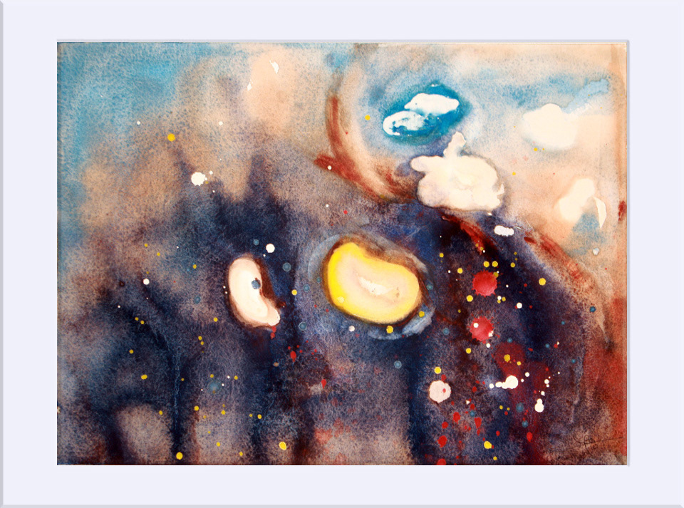 "Abstracción I " - Acuarela, 30x41 cm