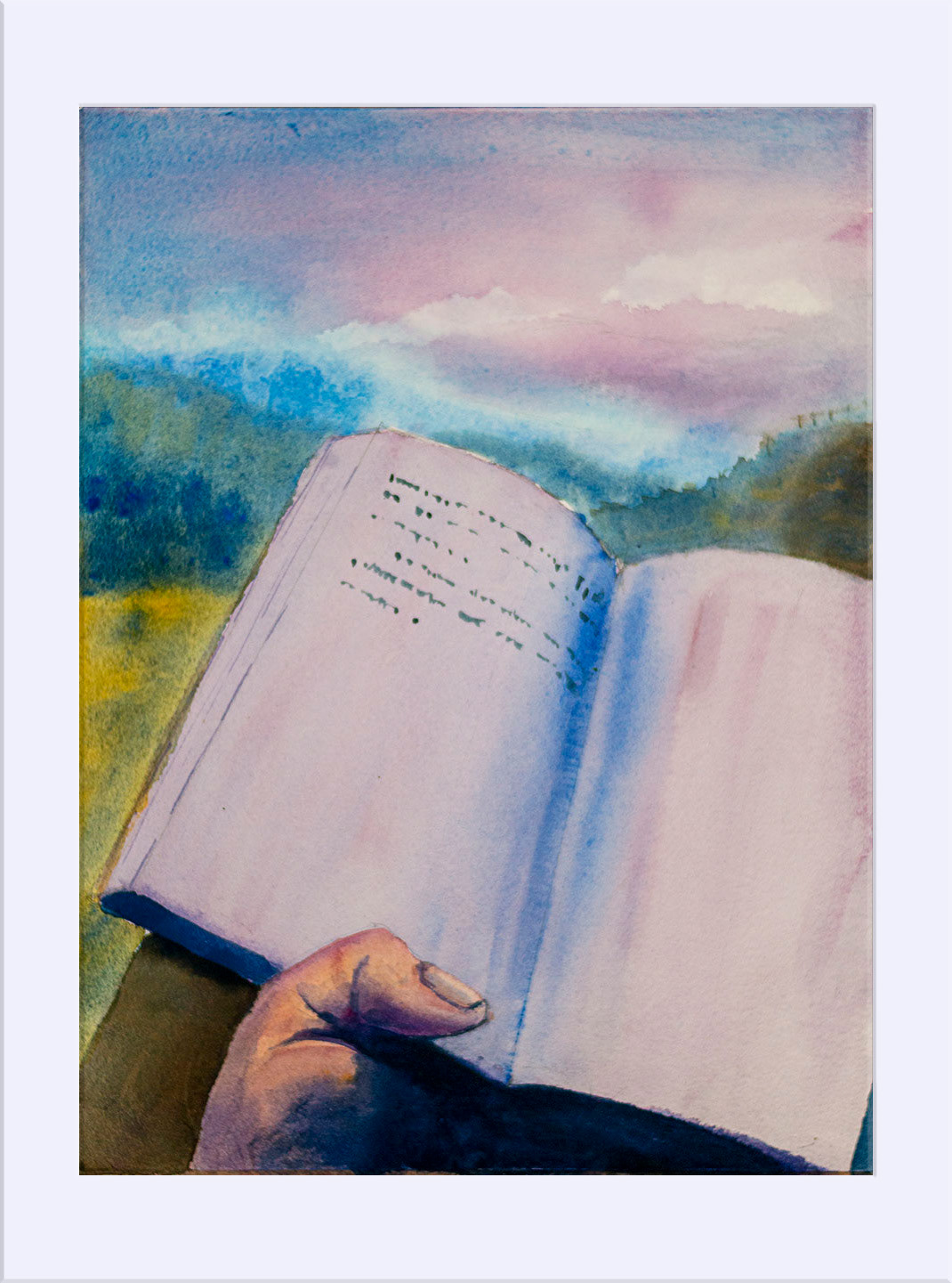 Puertas en el tiempo IV. Acuarela, 40 x 30 cm