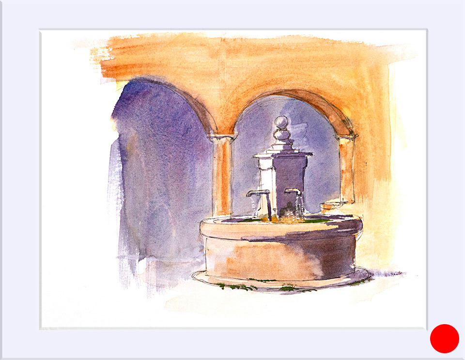 "I Encuentro de Miravete, II" - Tinta y Acuarela, 24x32 cm