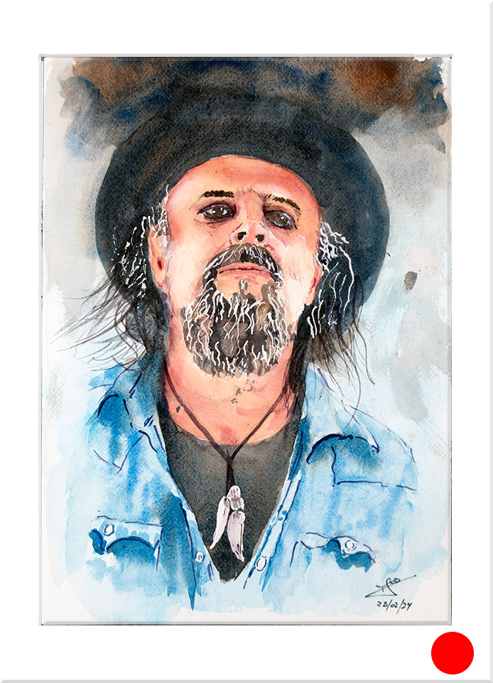 Alberto. Acuarela, 36 x 26 cm