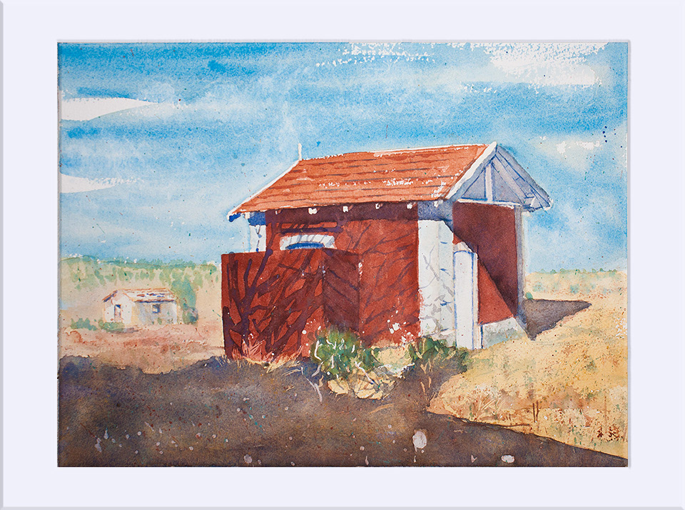 "Estación de la Puebla " - Acuarela, 29x39 cm