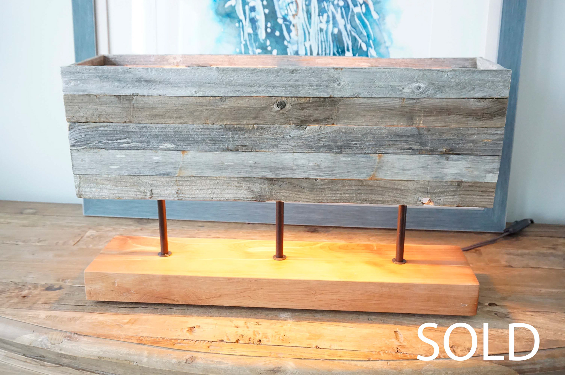 "Horizontal" would make an excellent couch table light addition...