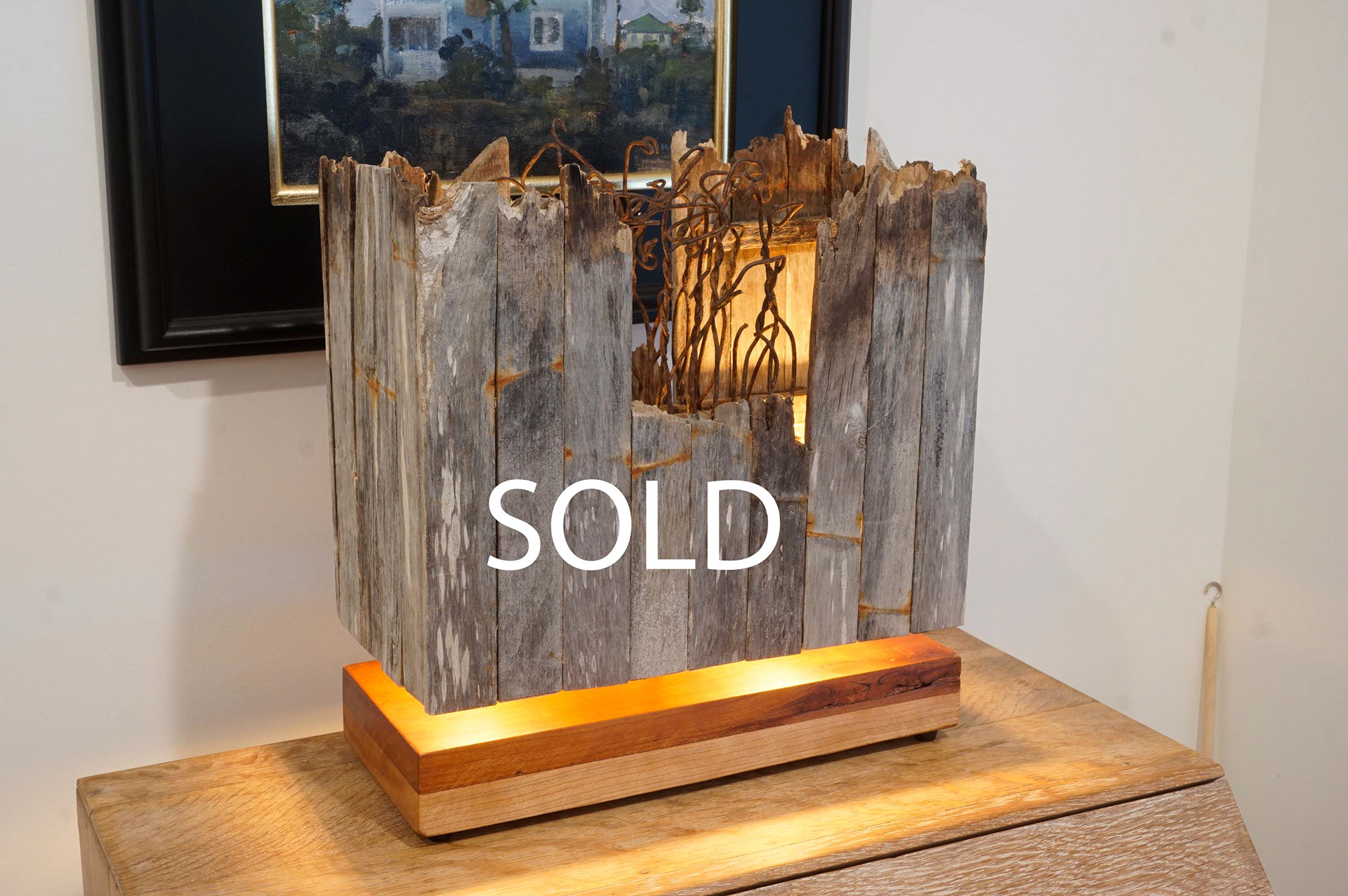 "Wire Garden"...13 x 6 x 14...2 x 4w LED...