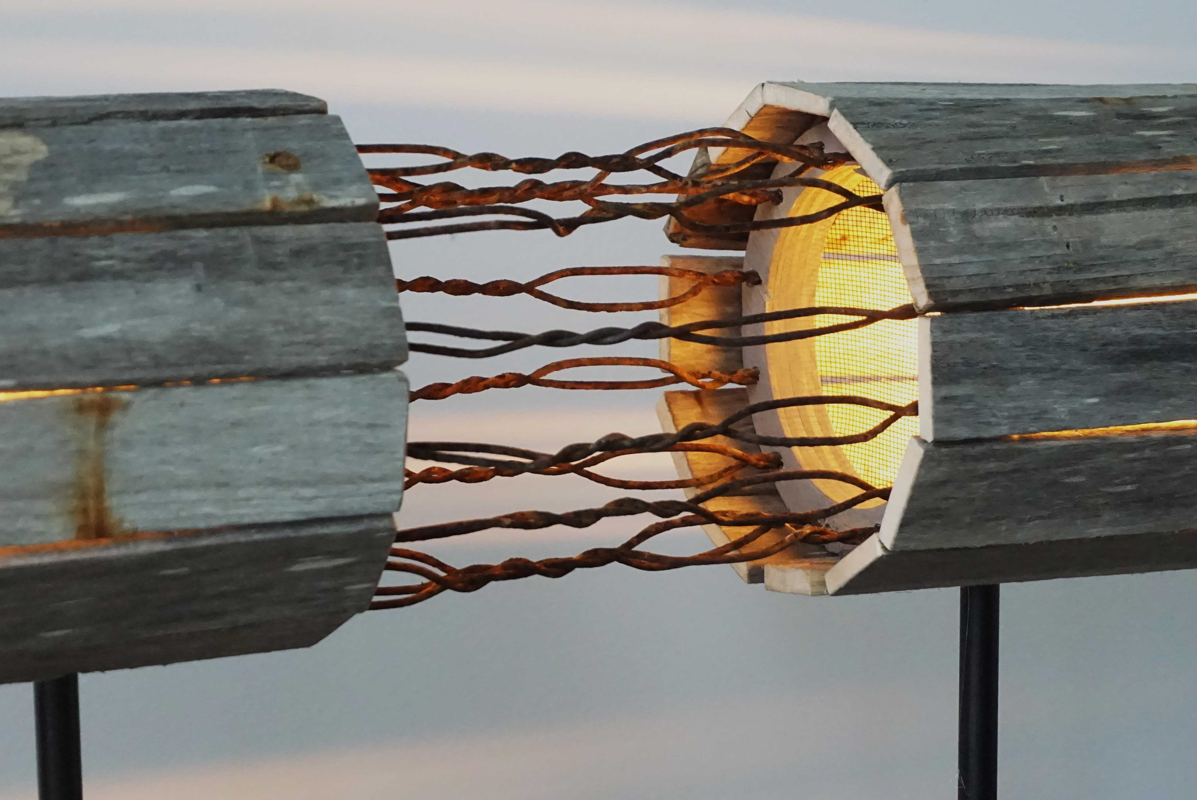 "Tubular" detail...wires, wires, wires, they hold the fence together...