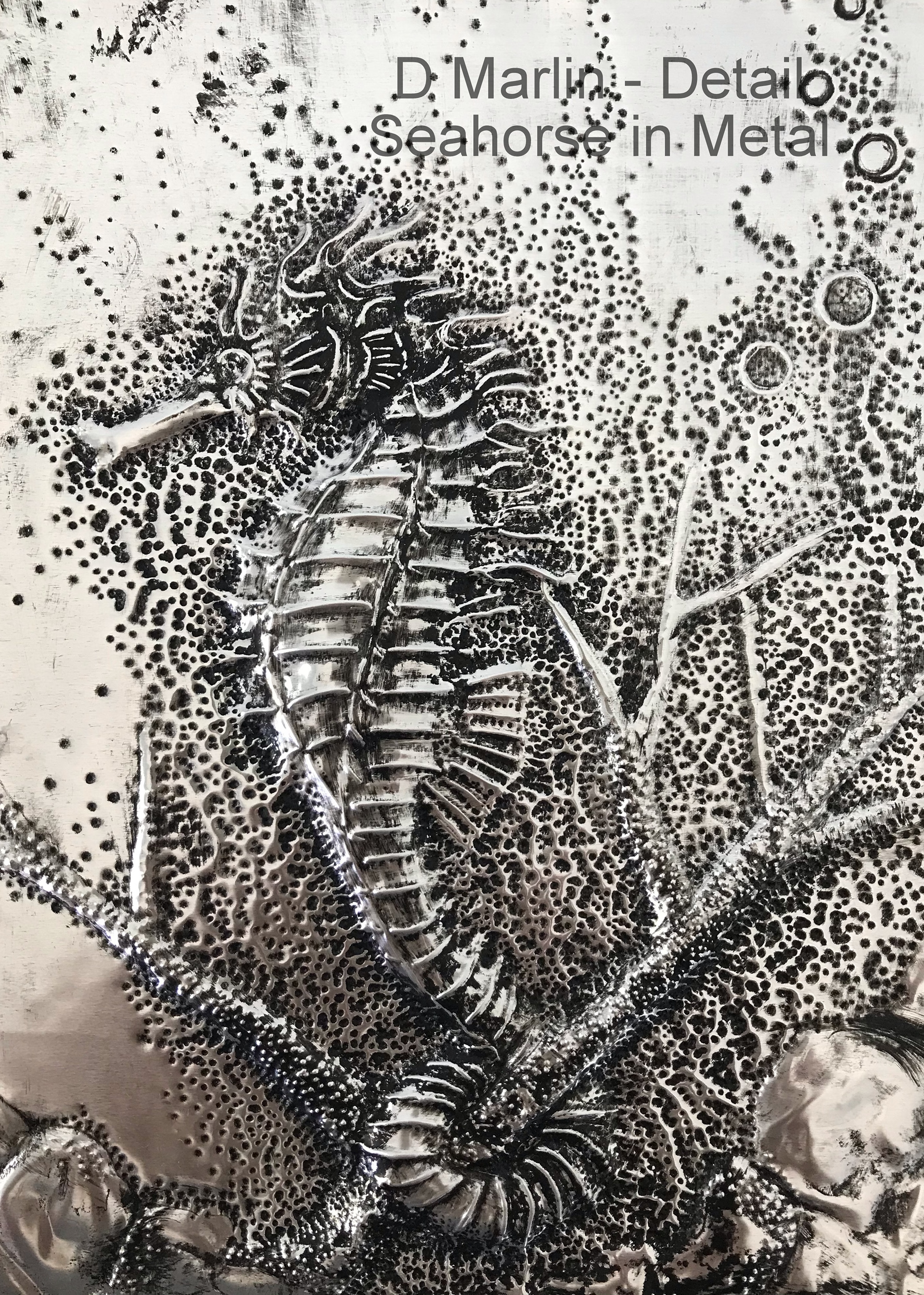 "Metal Seahorse"  8 x 10
