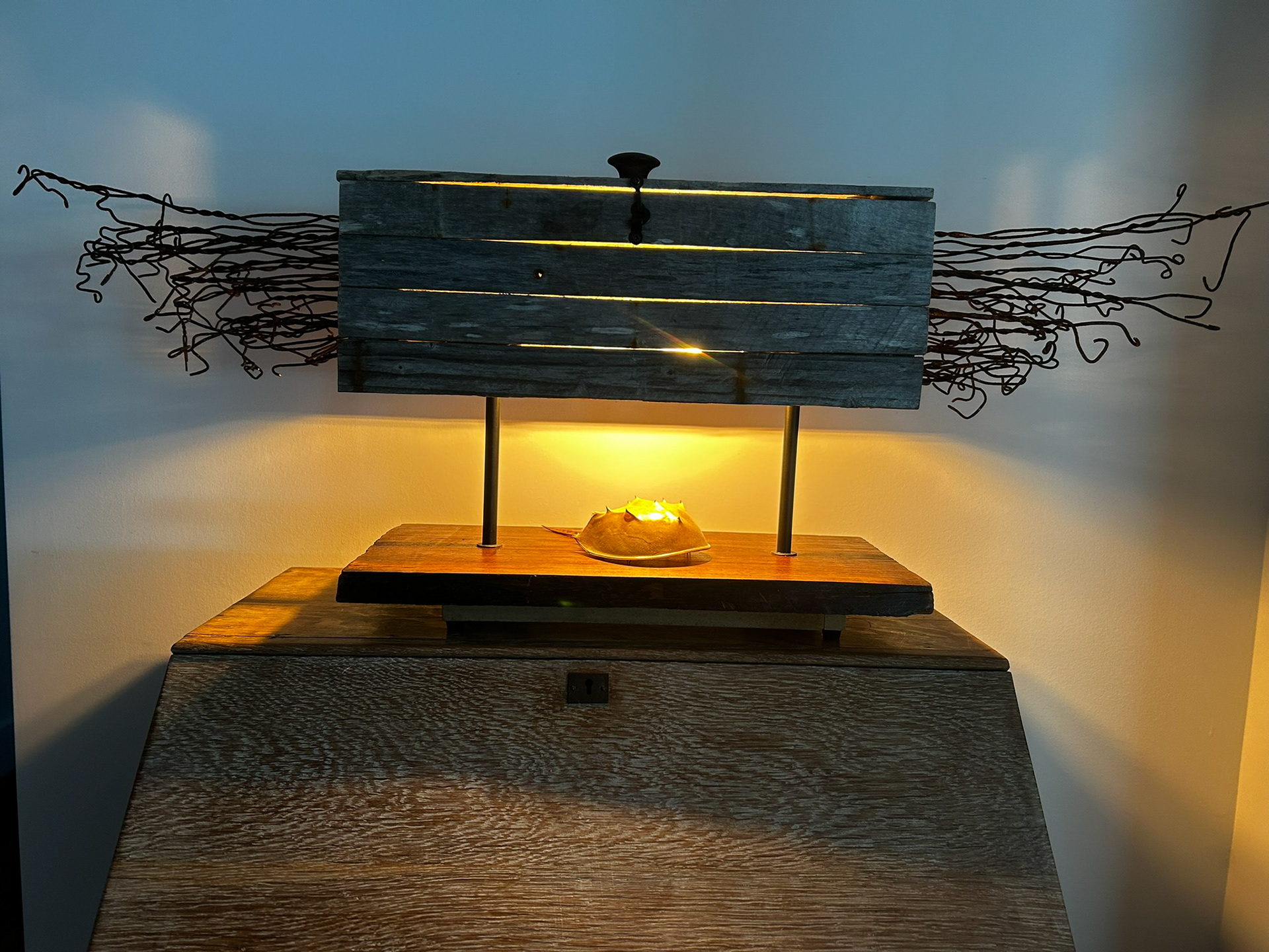 "Almost an Angel"  36 x 9 x 14 (2 x 4W LED)