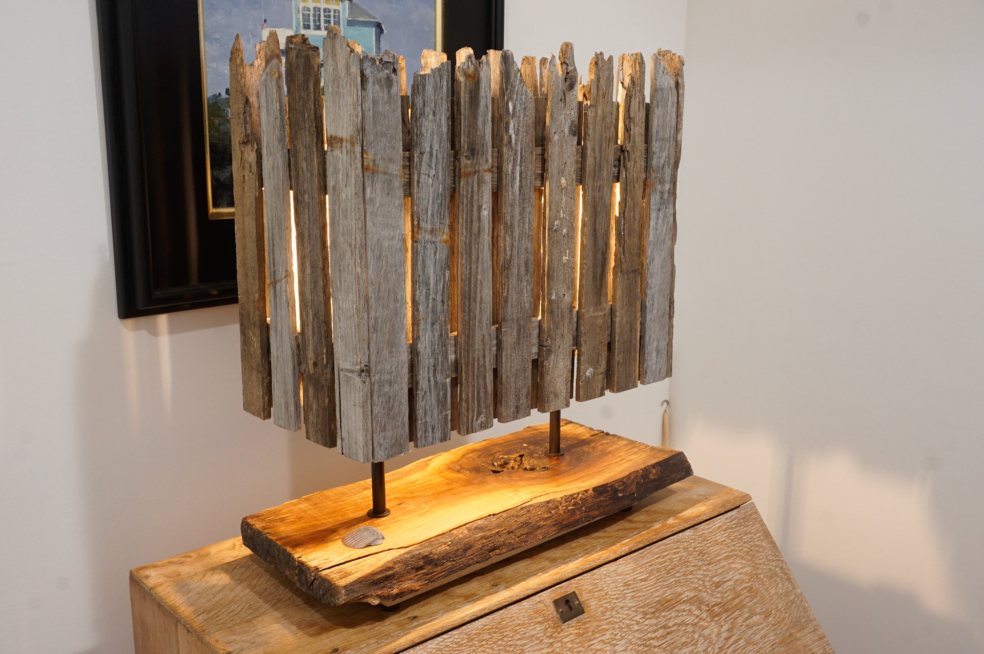 "Shadow Fence"...18 x 8 x 19...2 x 4w LED...