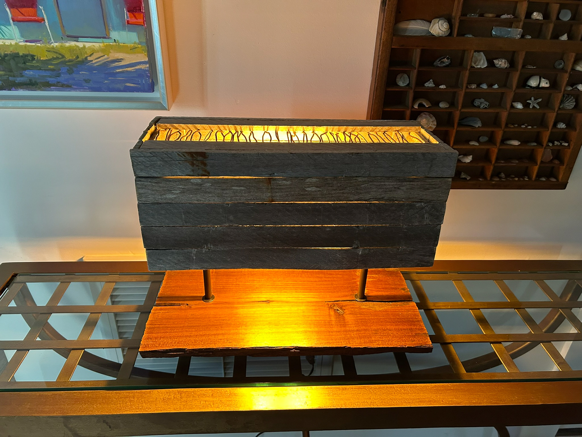 "Horizontal II" - Twin Bulb - 16 x 8 x 11