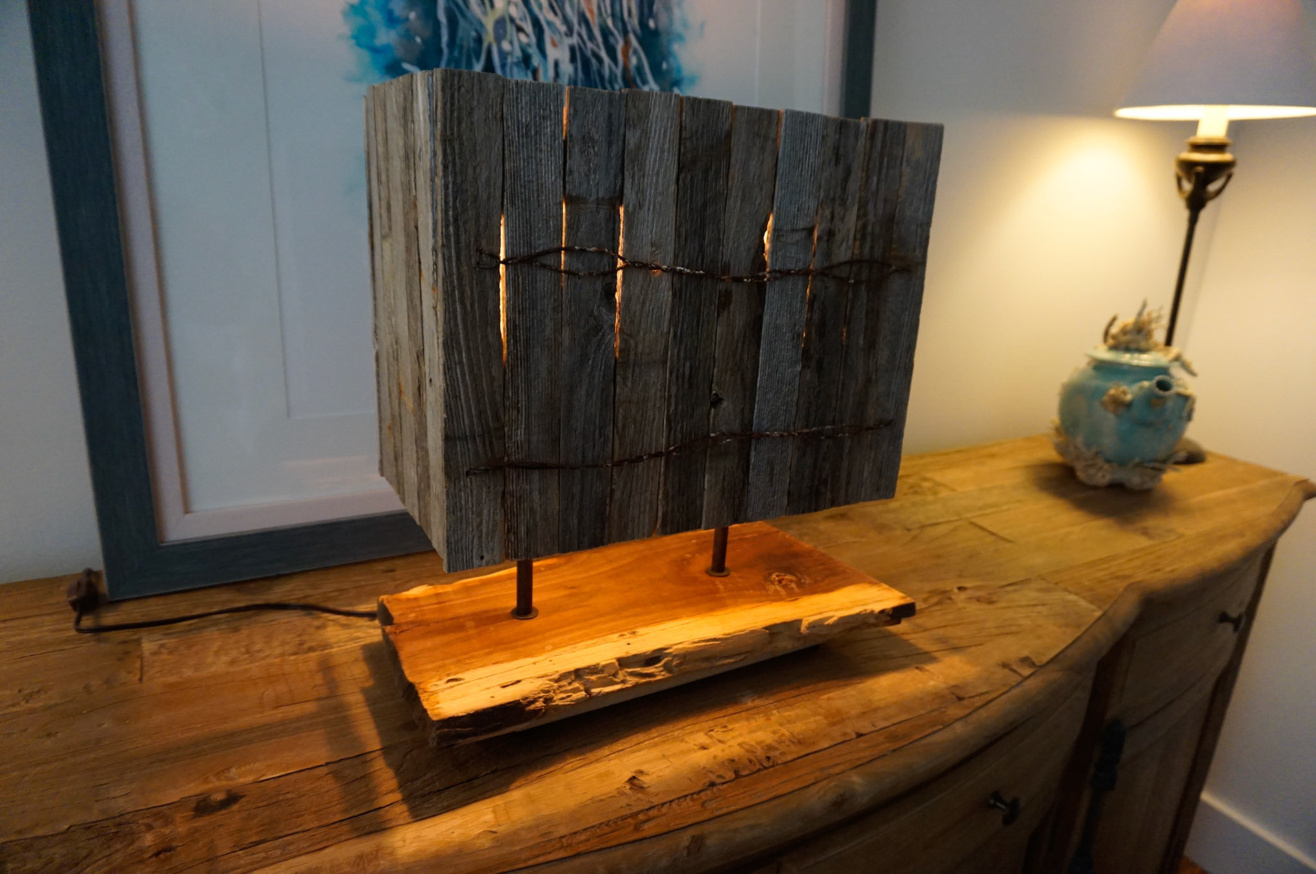 "Wired" with 2 x 4w LED...17 x 6 x 19
