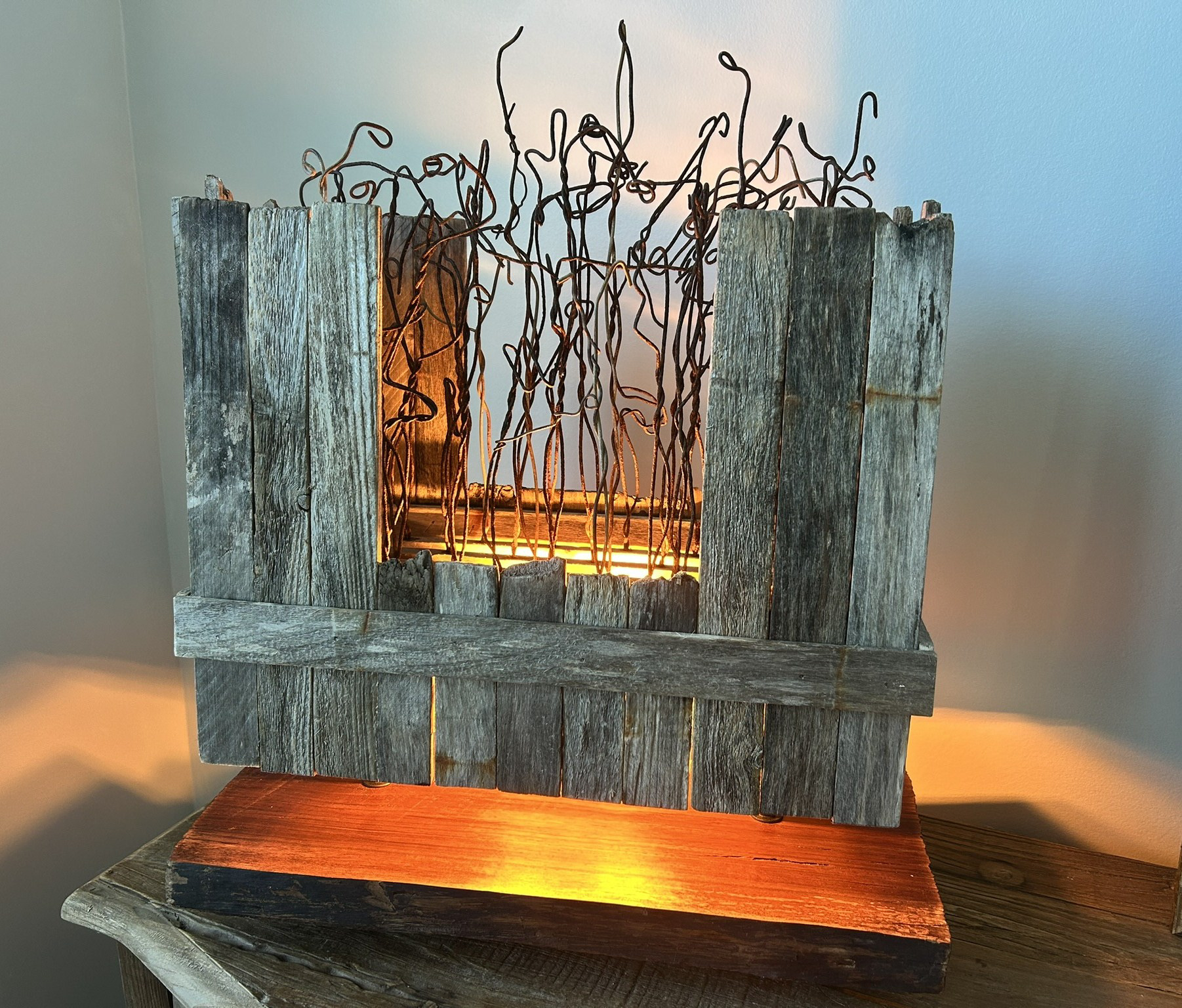 Another, Larger , Twin-post "Wire Garden" (SOLD)