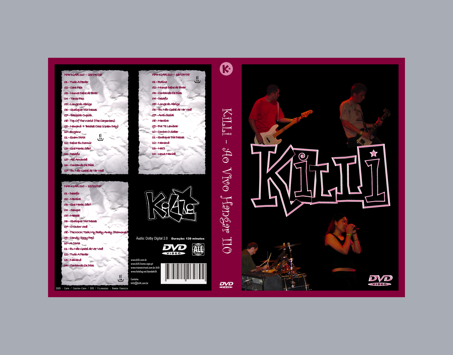 Encarte do “DVD KiLLi”