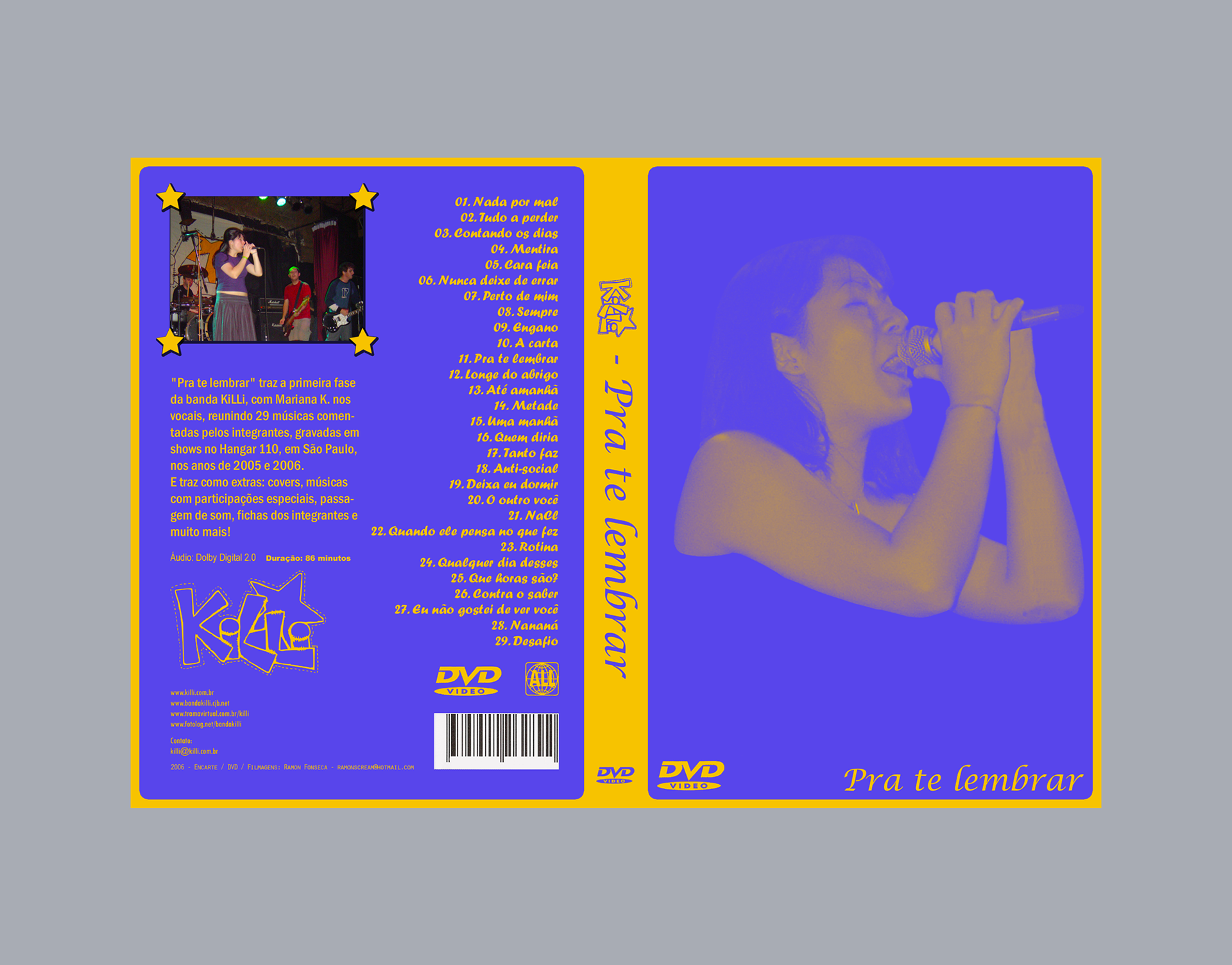 Encarte do DVD “Pra Te Lembrar”