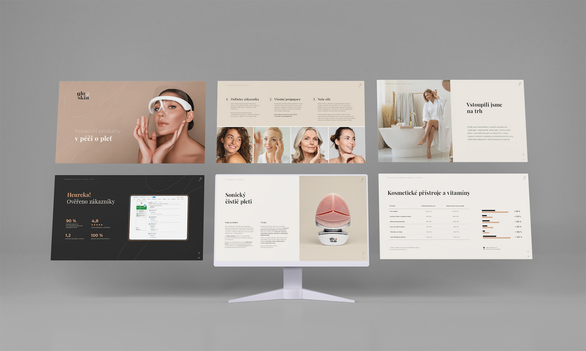 Gloskin - návrh a zpracování prezentace pro obchodní partnery