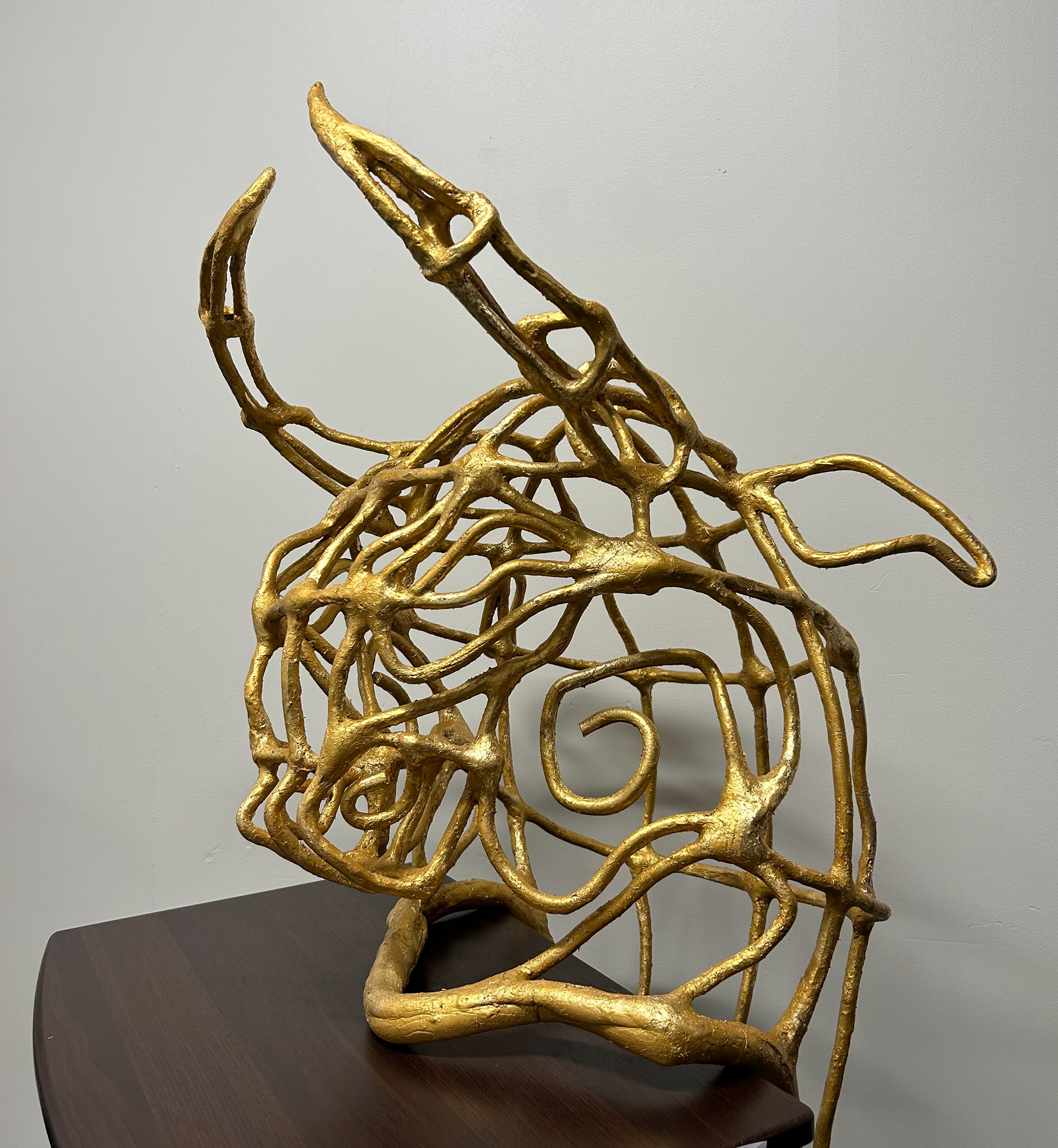 Covered with gold leaf (picture taken after 5 performances)