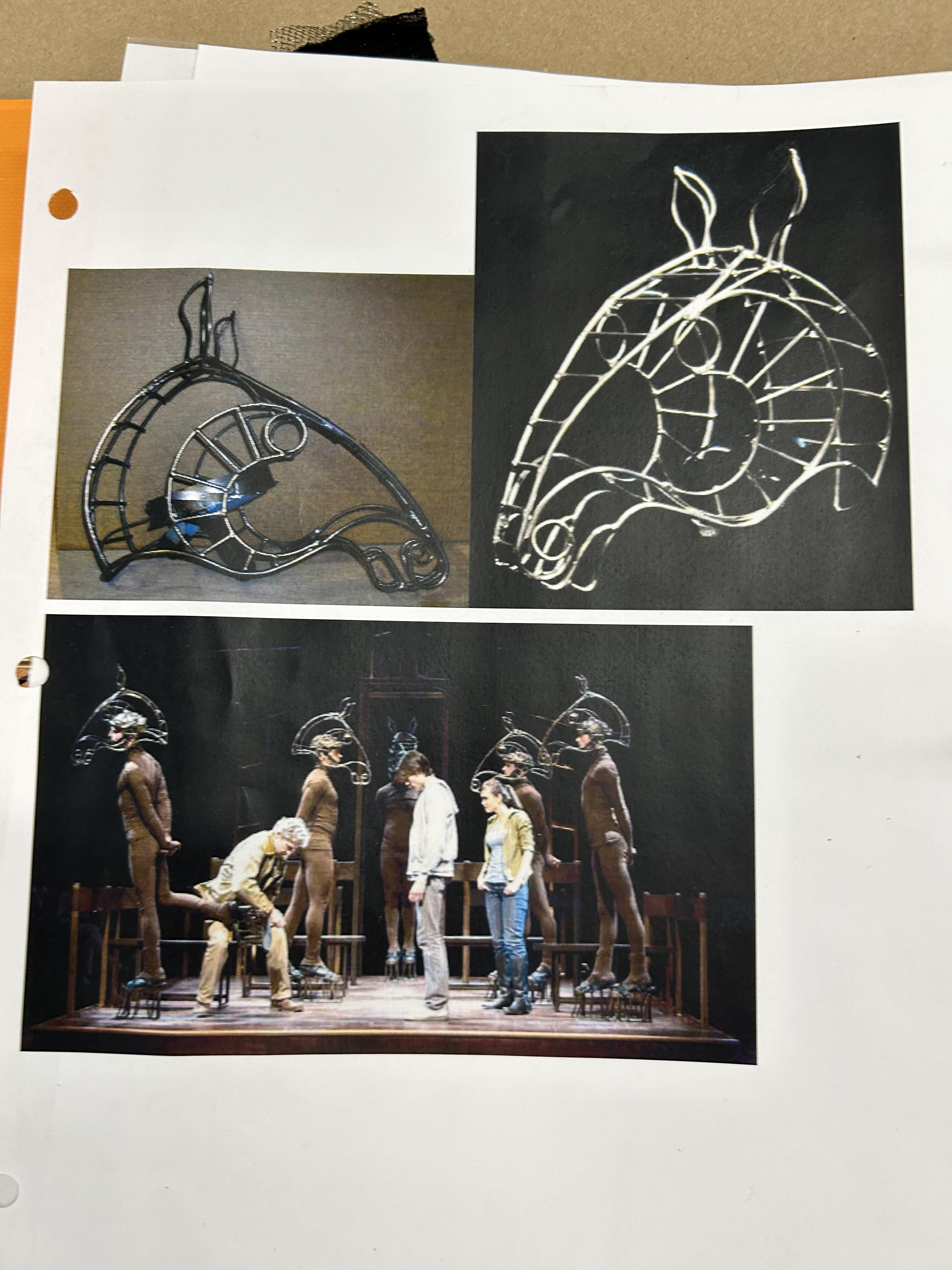 Shape inspiration from Costume designer Christopher Oram