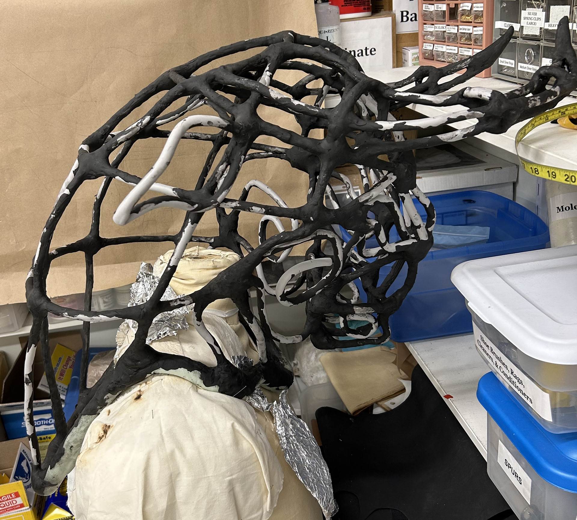 Covered with EVA tubes, foam clay