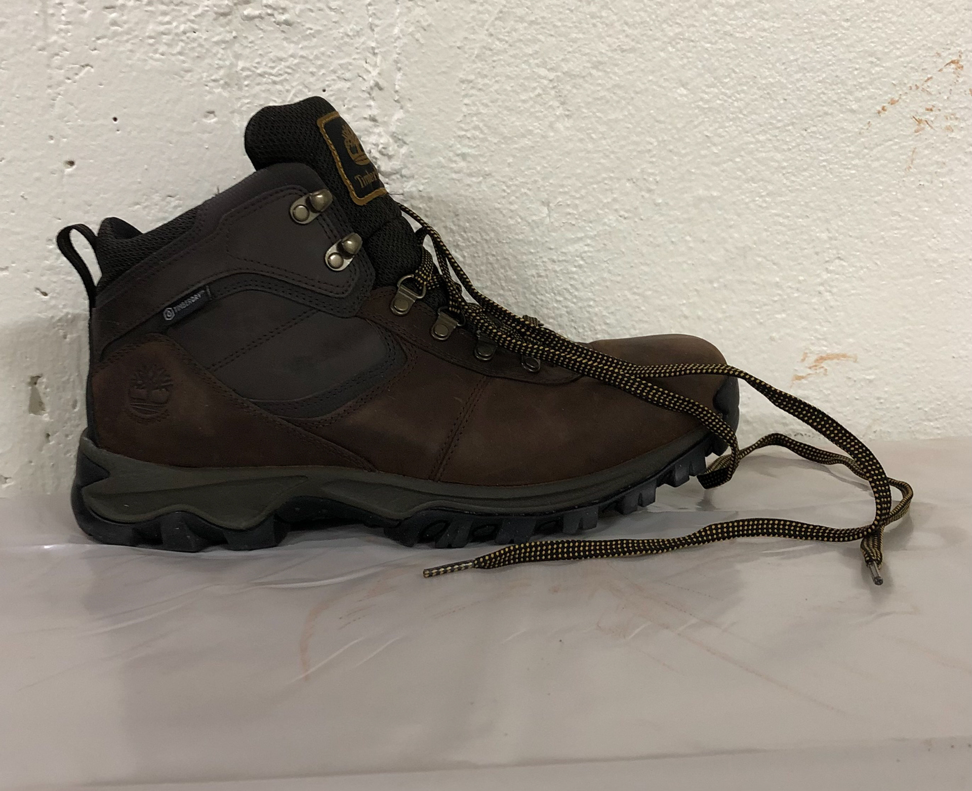 Shoes before mud addition