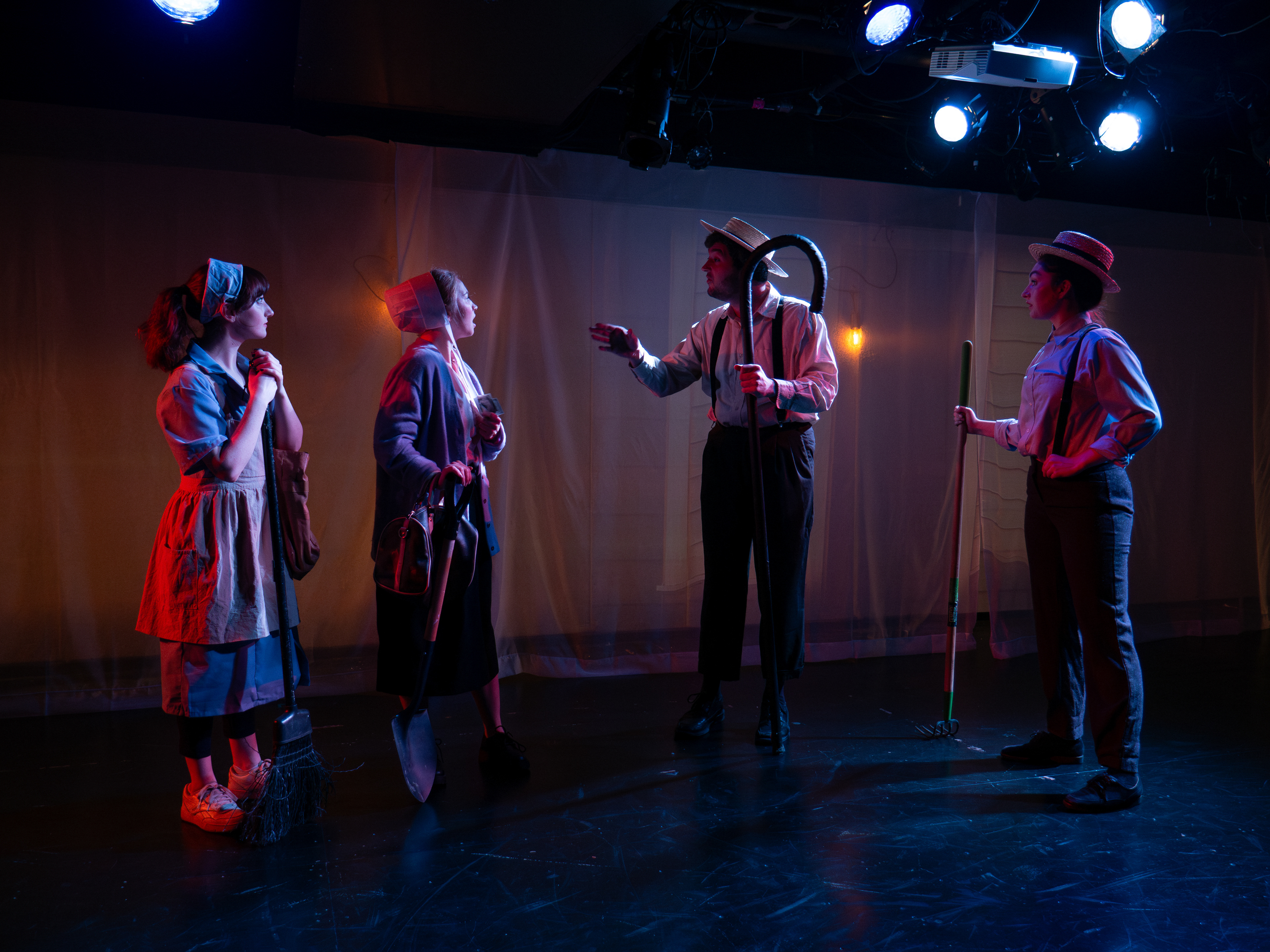 Touchstone, Aliena, Corin, Ganymede