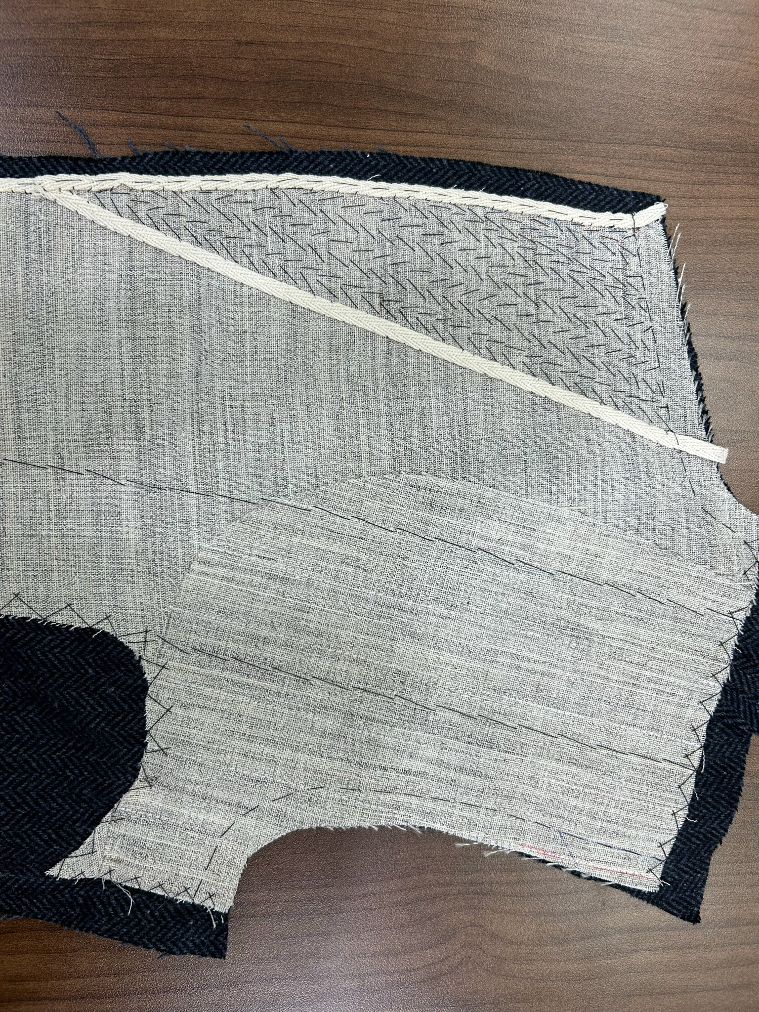 Padstitching and handsewing