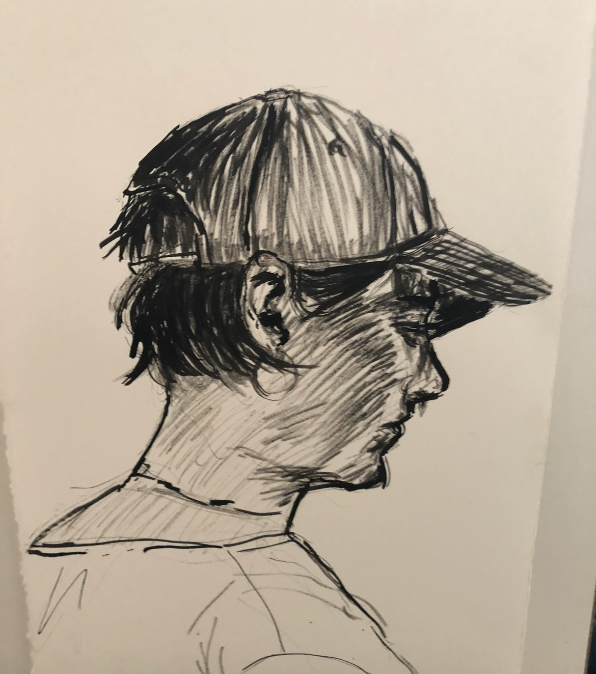 Figure drawing in ink
