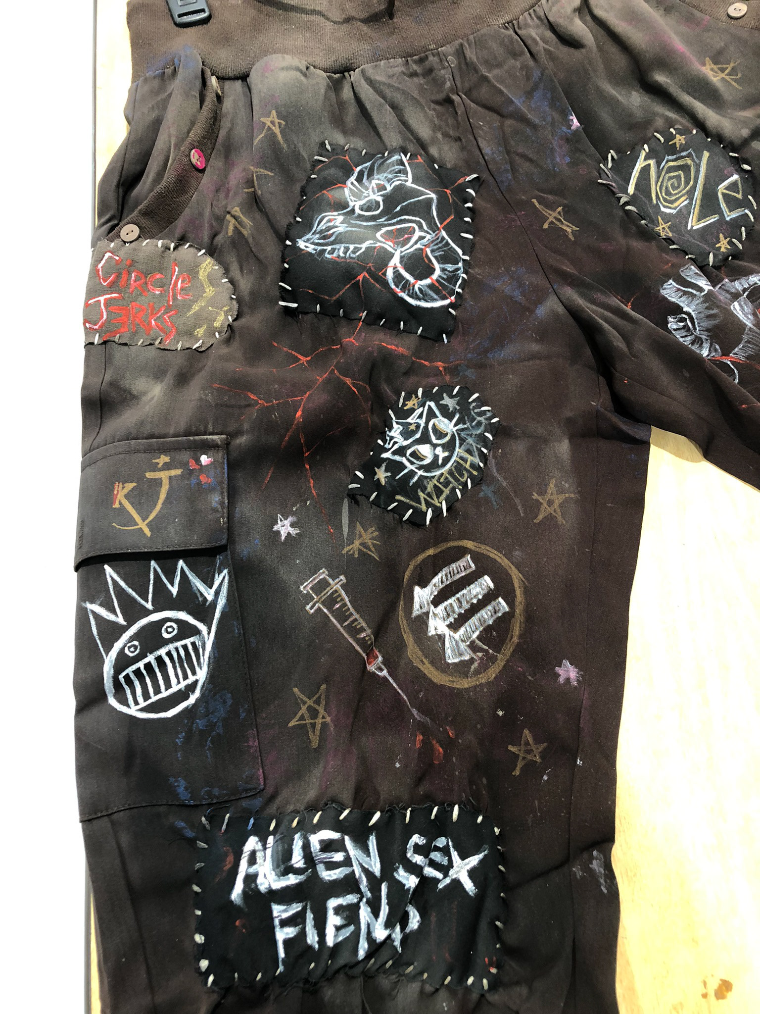 "Skinhead Girl" had "crust pants" that were distressed