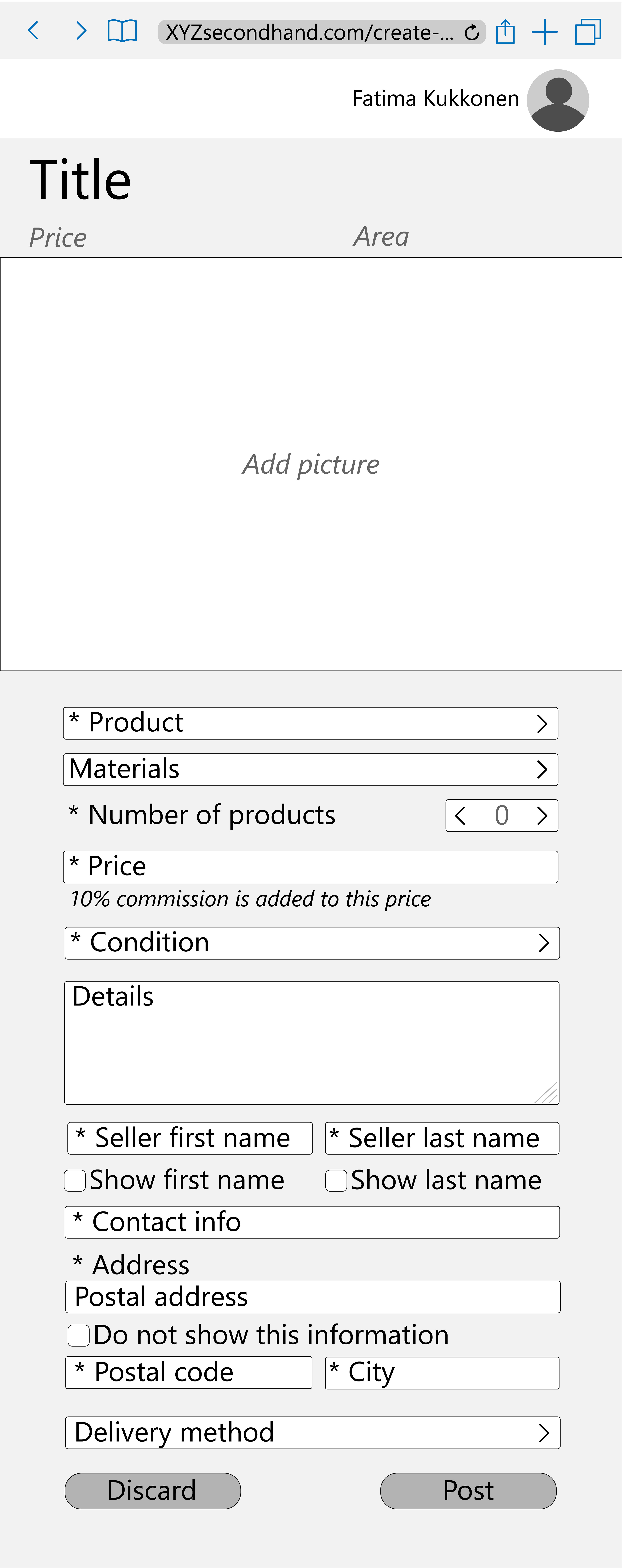First screen